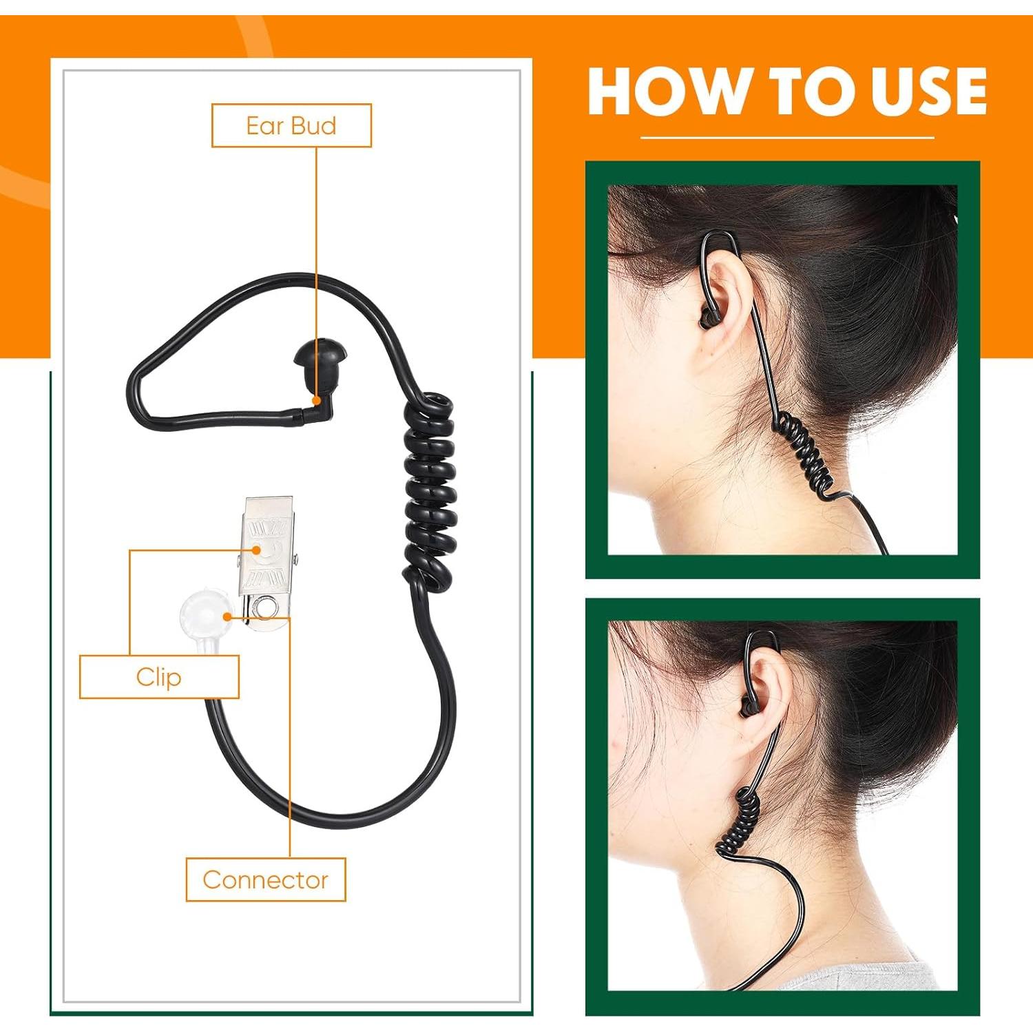 Auriculares de Seguridad Konohan 15 Piezas para Cosplay Negro