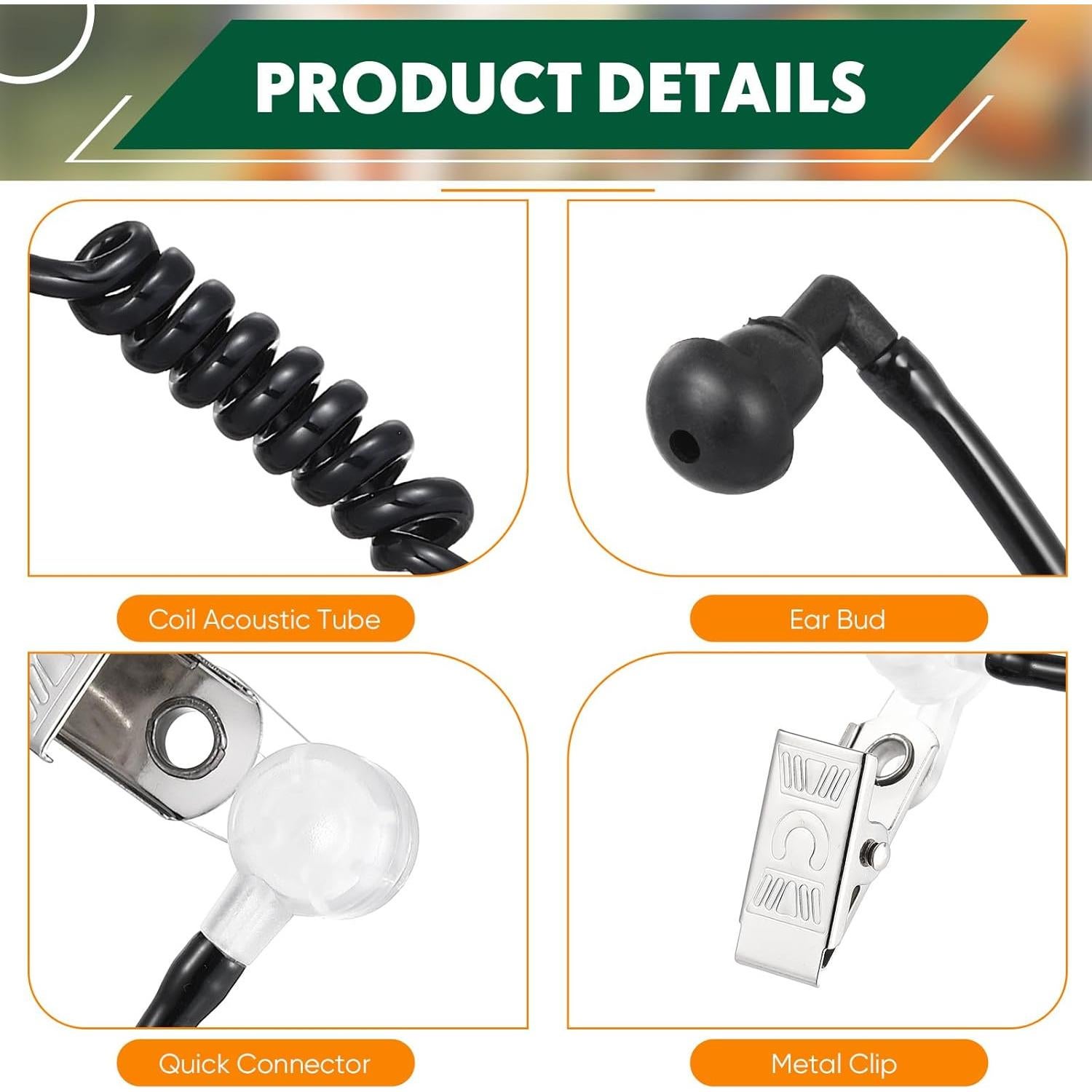 Auriculares de Seguridad Konohan 15 Piezas para Cosplay Negro