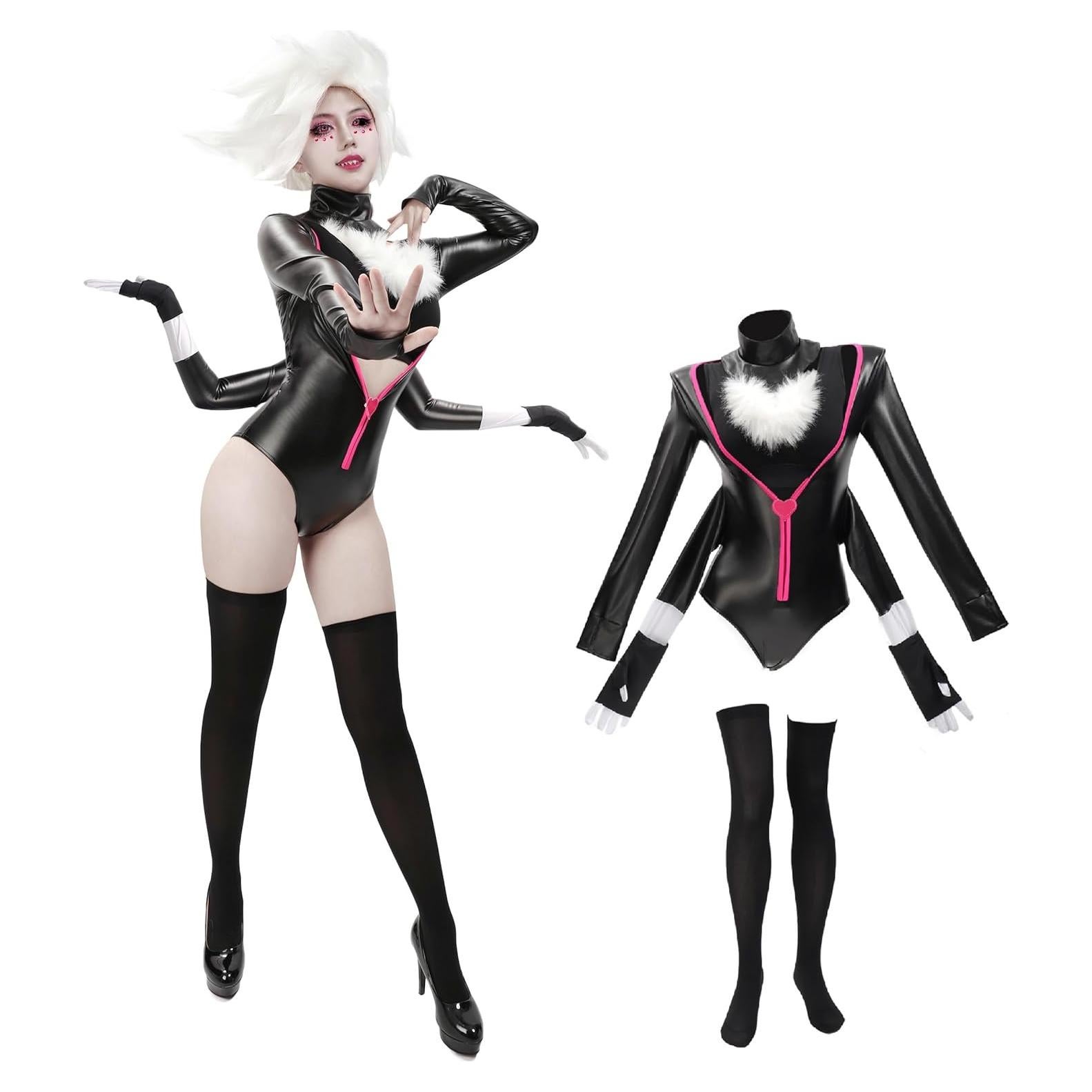 DAZCOS Traje de Cosplay Mono Negro para Mujeres X-Large