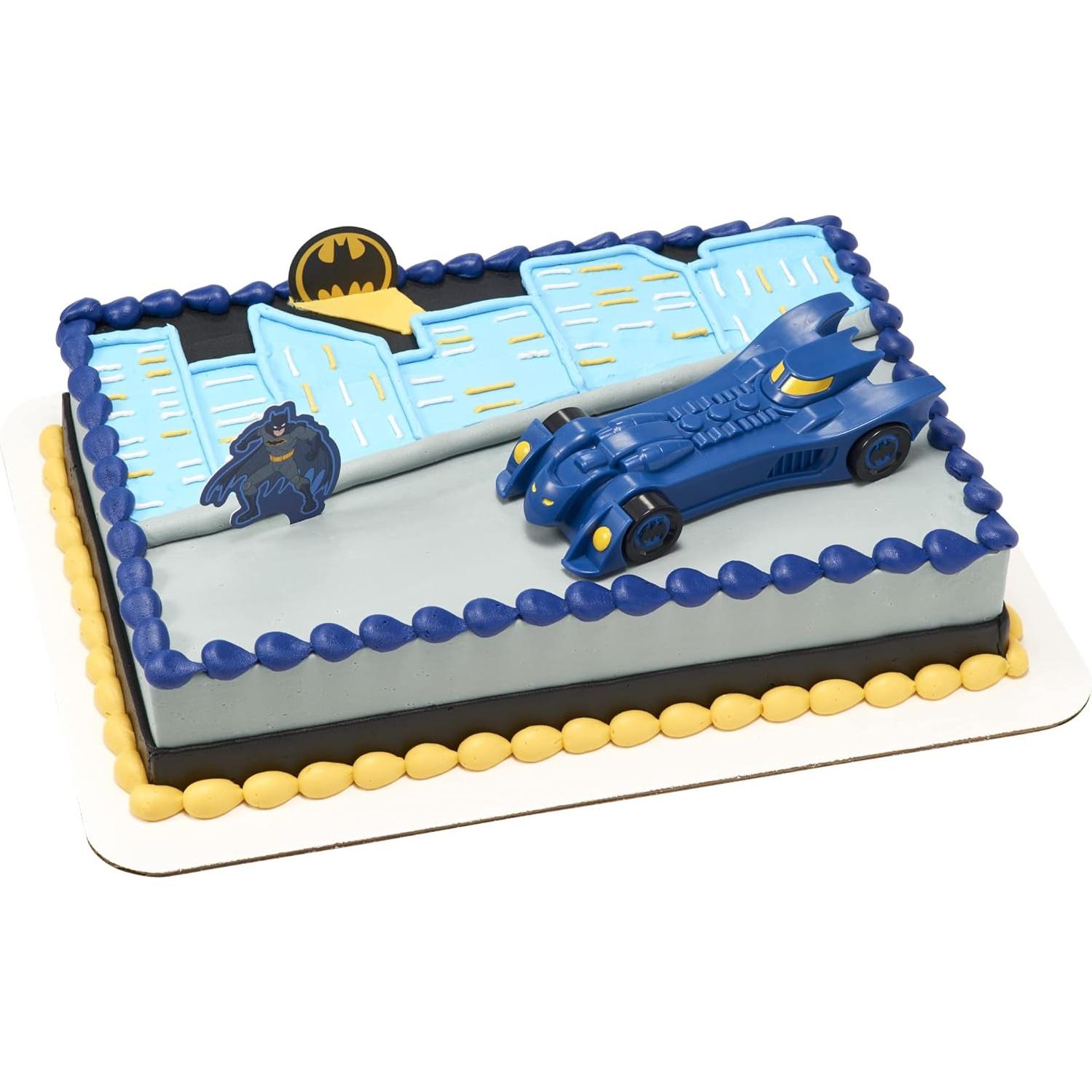 Adorno de Pastel DecoSet Batman En Acción - 3 Piezas