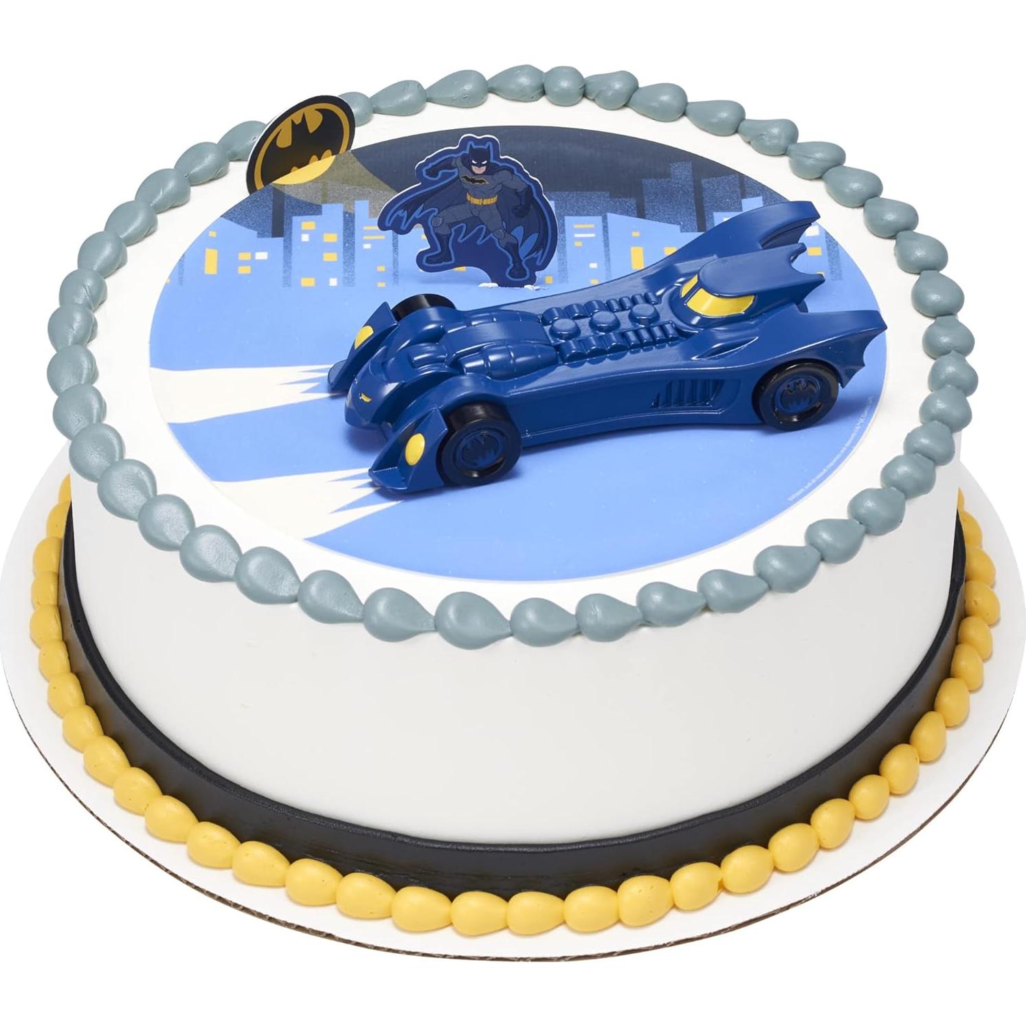 Adorno de Pastel DecoSet Batman En Acción - 3 Piezas