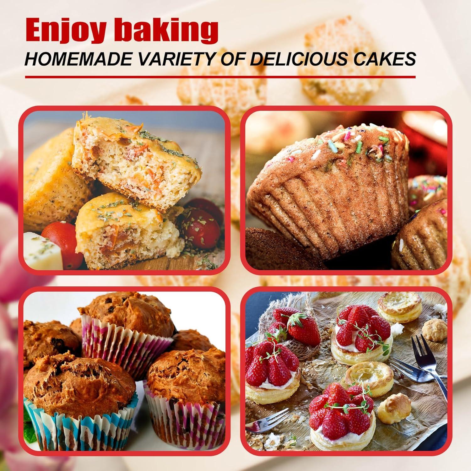 Molde de Silicona Keliwa para Muffins 12 Tazas Antiadherente