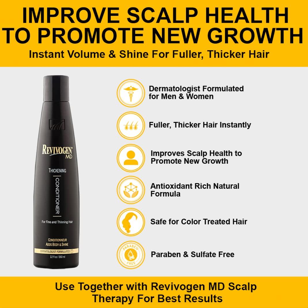 Acondicionador Engrosante Revivogen MD 354 ml para Cabello Fino