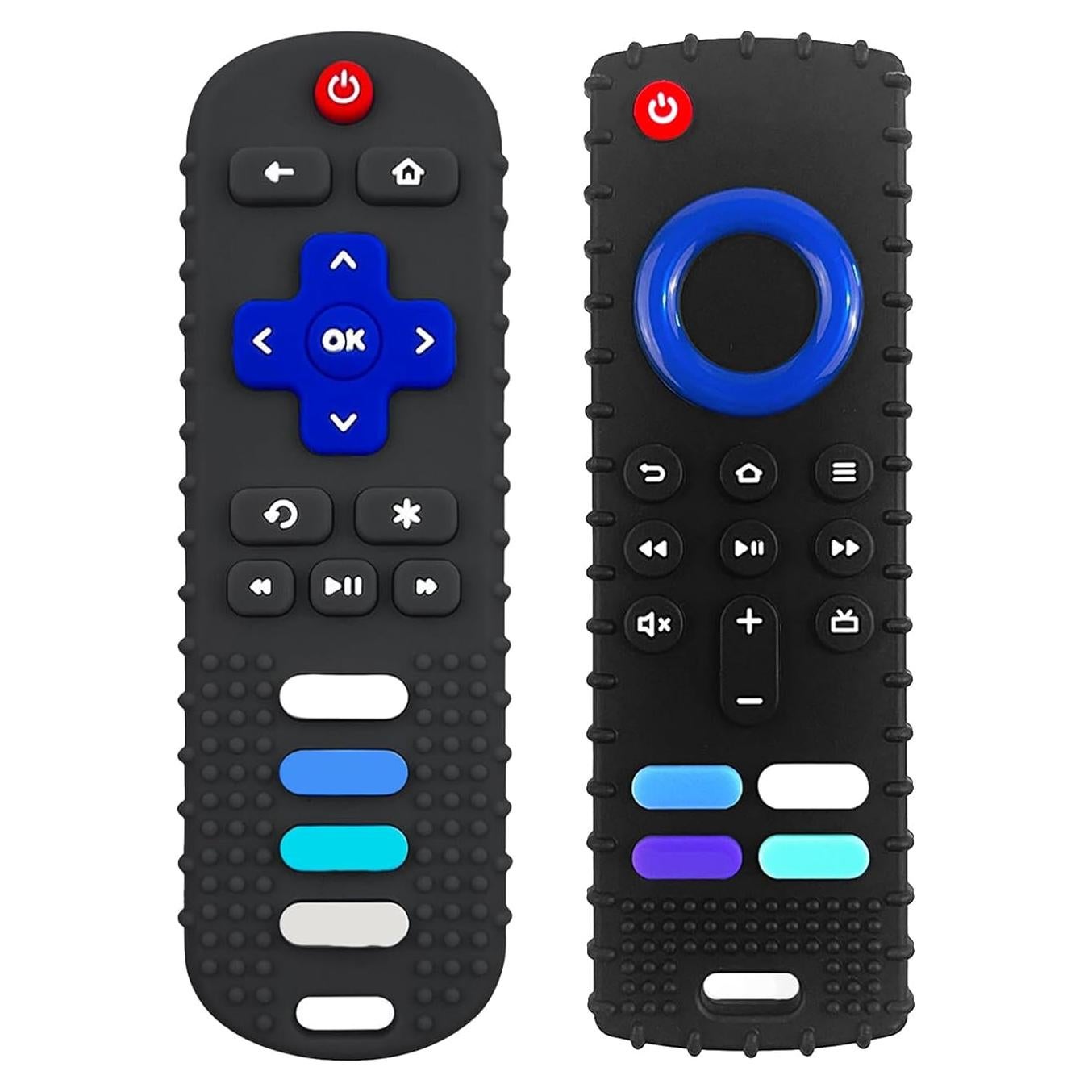 Mordedores de Silicona para Bebés Control Remoto 2 Pcs BPA Free