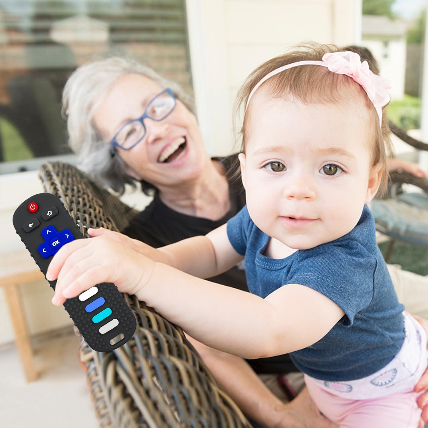 Mordedores de Silicona para Bebés Control Remoto 2 Pcs BPA Free