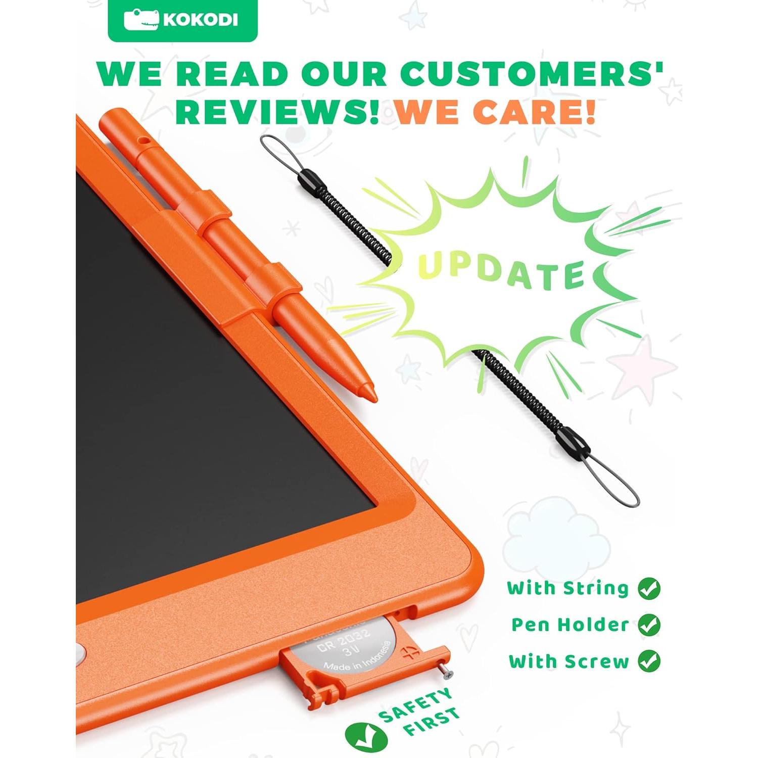 Tableta de Escritura LCD KOKODI 10" Colorida para Niños