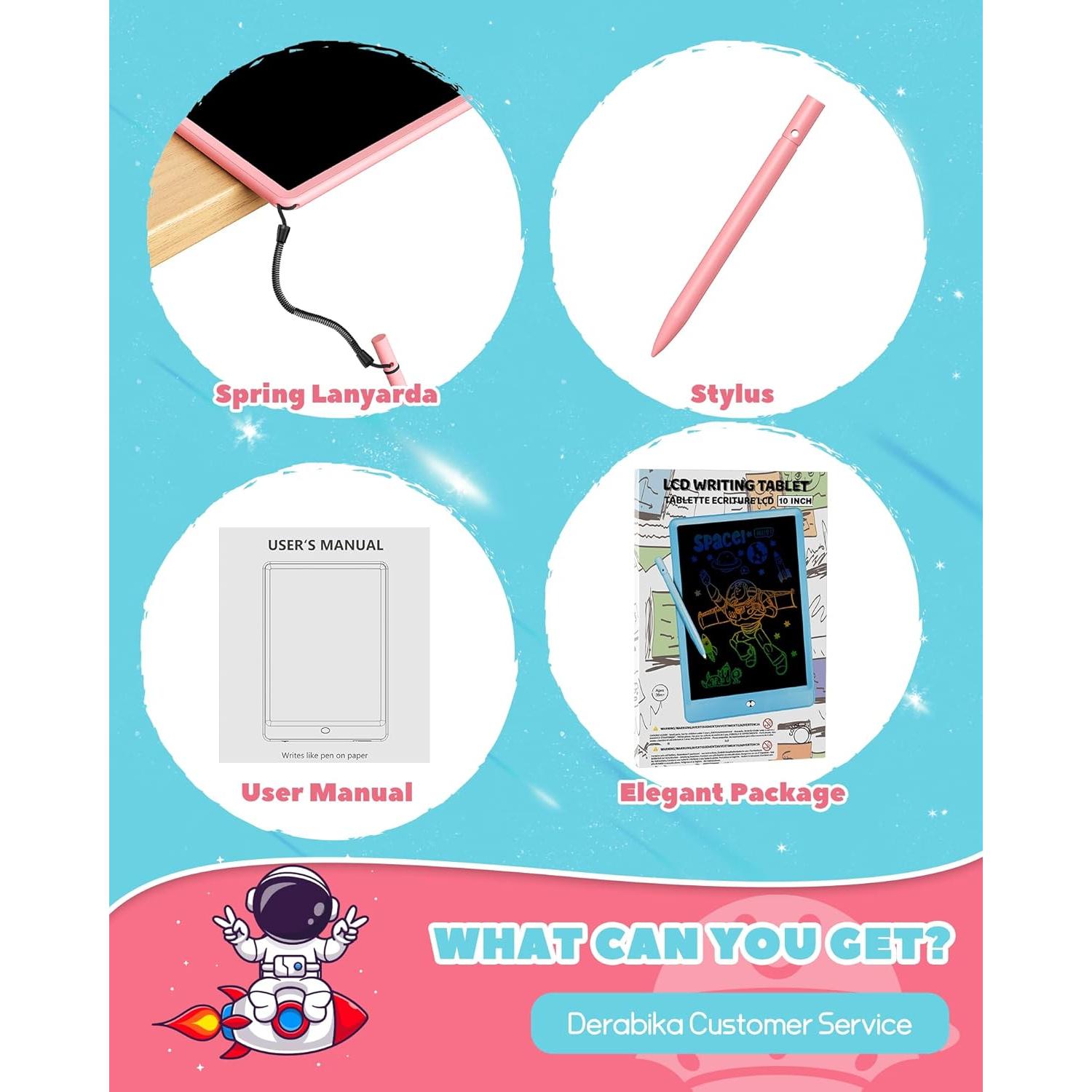 KOKODI Tableta de Escritura LCD 40.6 cm Rosa para Niños