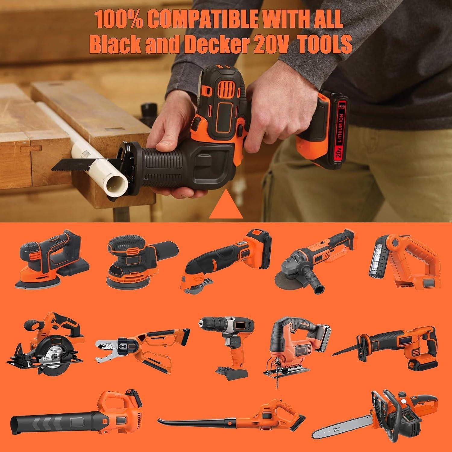 Paquete de 2 Baterías 3.0Ah 20V Litio Black & Decker