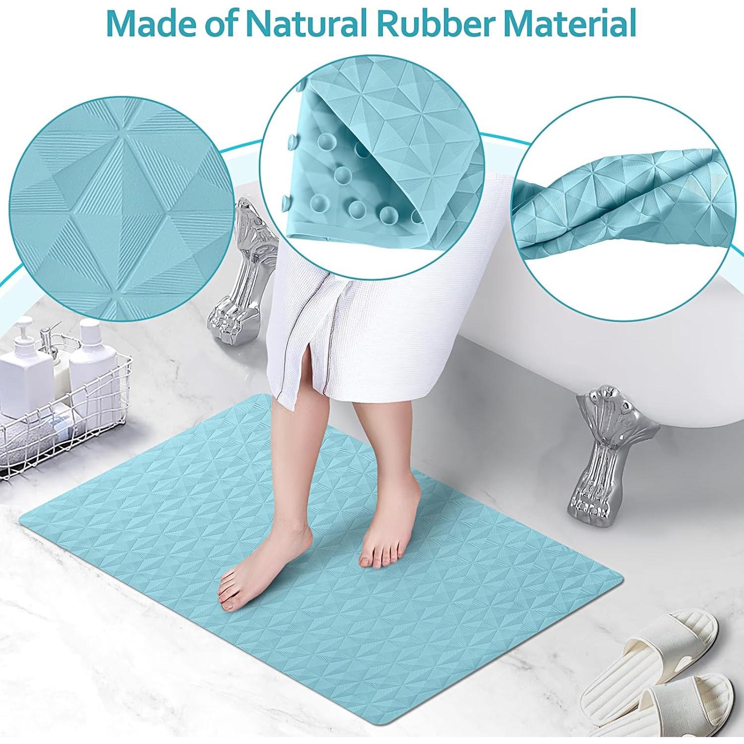 Alfombra de Baño Antideslizante OLUFIA 71.1x40.6cm Azul