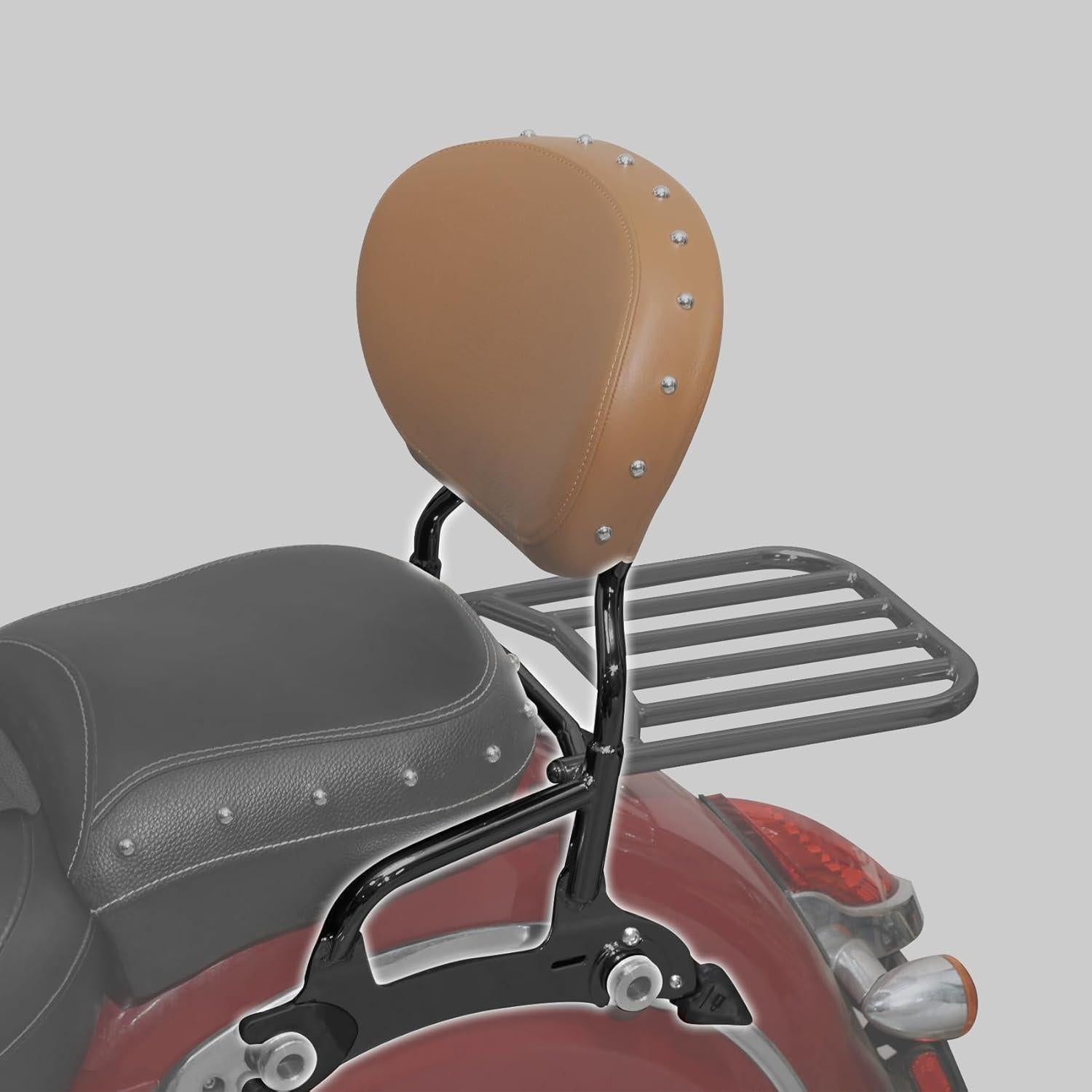 Barra Sissy Trasera TCMT Negra para Indian Chief 2014-2018