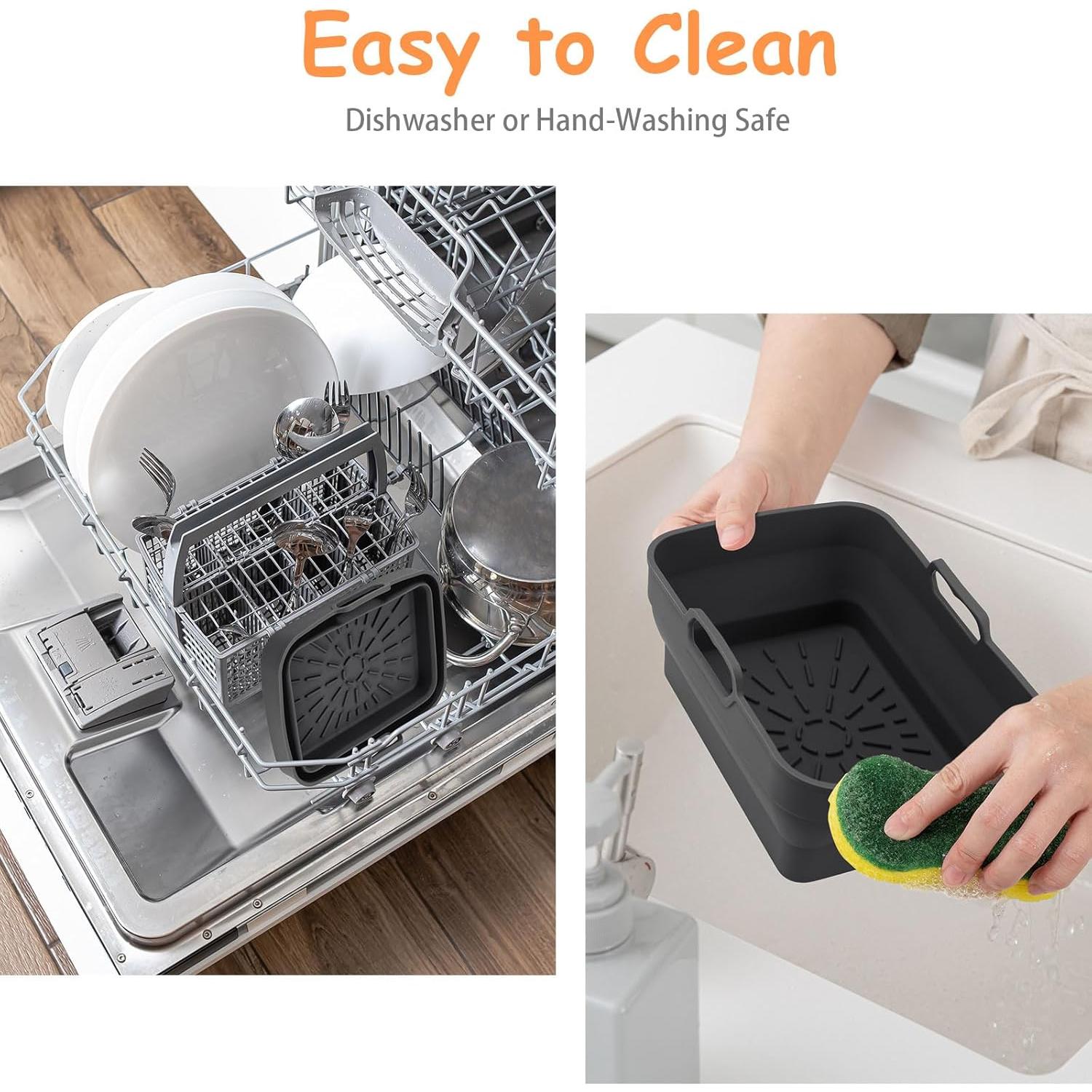 Forros de Silicona Reutilizables para Freidora de Aire 8-10 QT