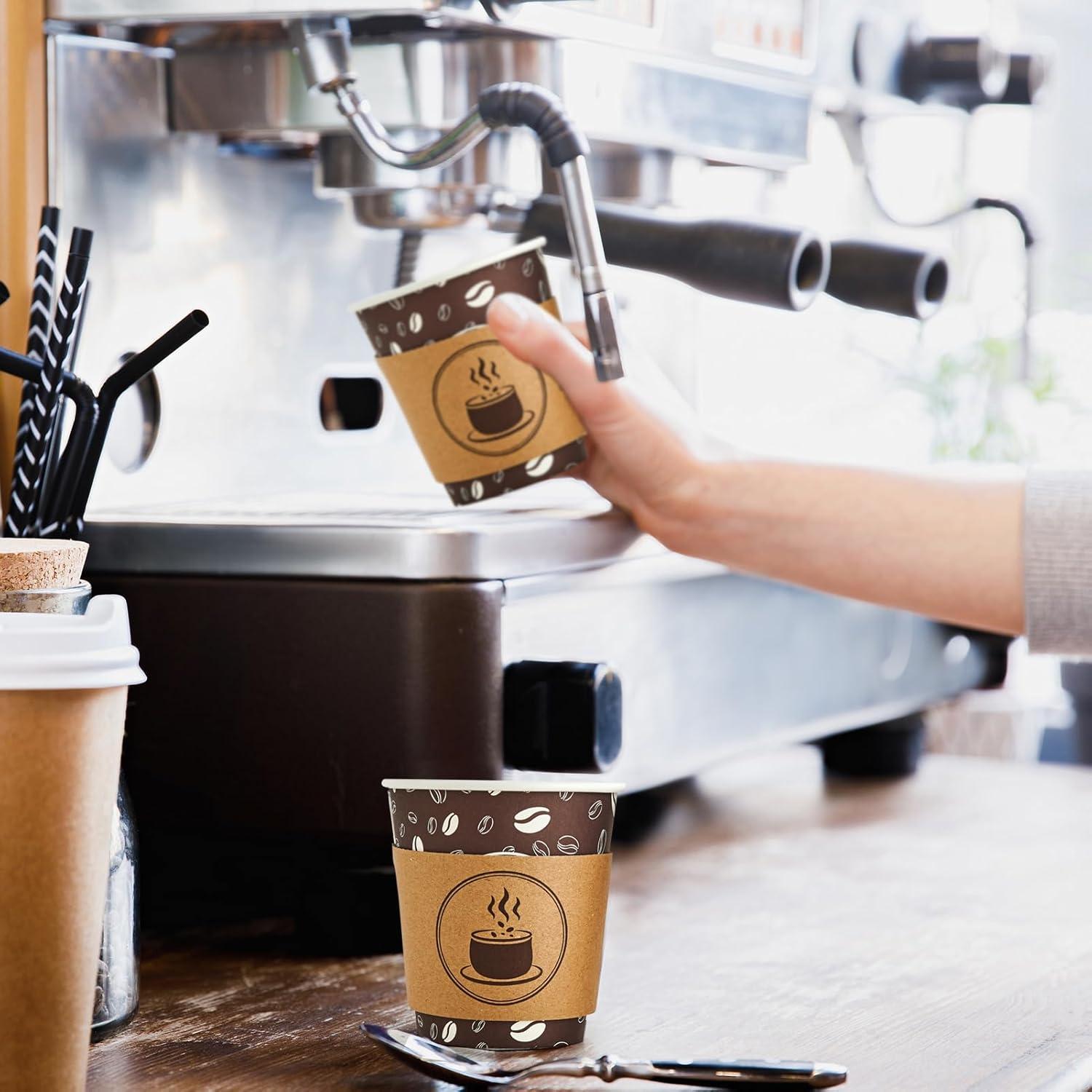 Vasos de Café Desechables FIESTA JOLLY 10oz 100 Unidades