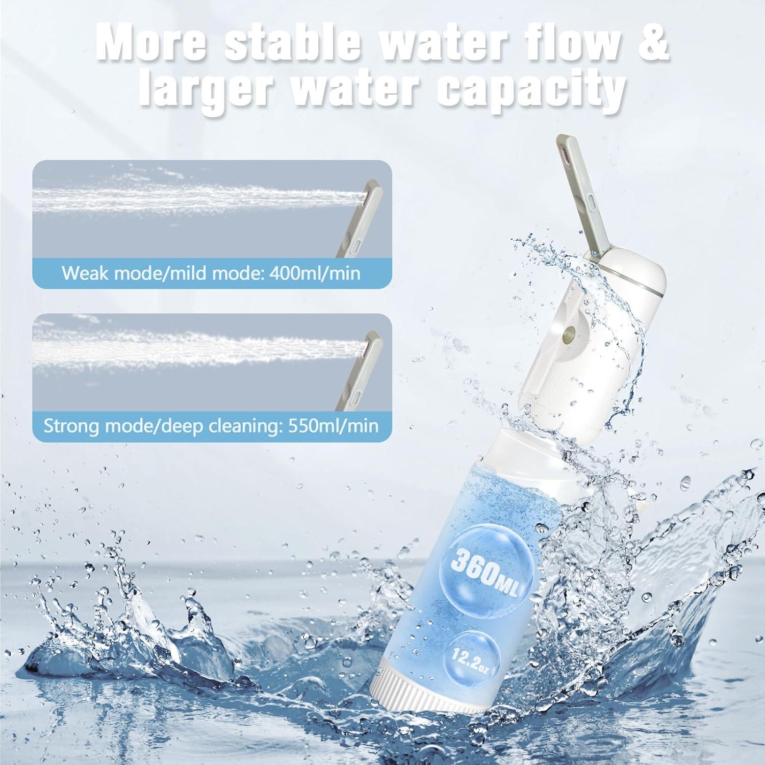 Bidet Portátil SPACEREST 360ml Recargable para Viajes