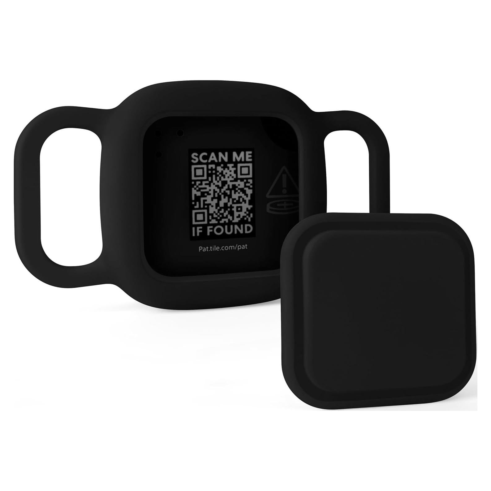 Geiomoo Silicone Case for Tile Mate (2024, 2022, 2020) Tracker, Protective Cover for Pet Collar (Black)