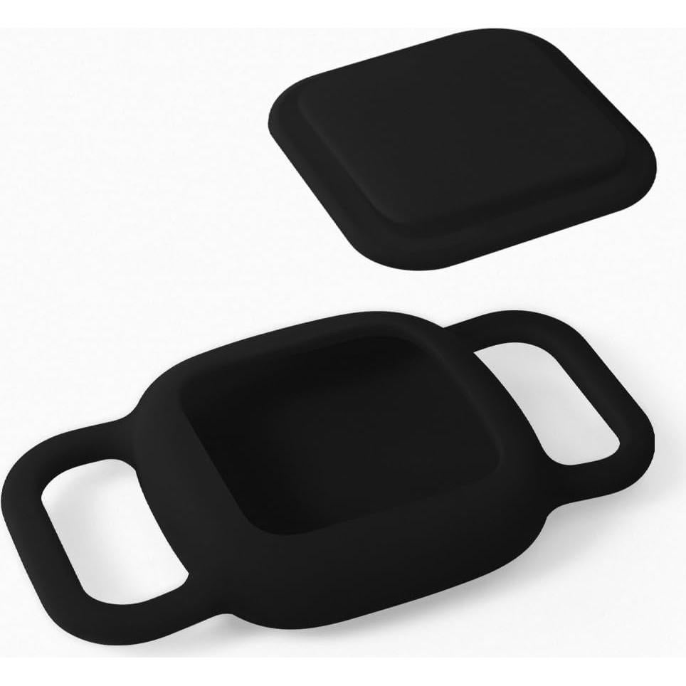 Geiomoo Silicone Case for Tile Mate (2024, 2022, 2020) Tracker, Protective Cover for Pet Collar (Black)