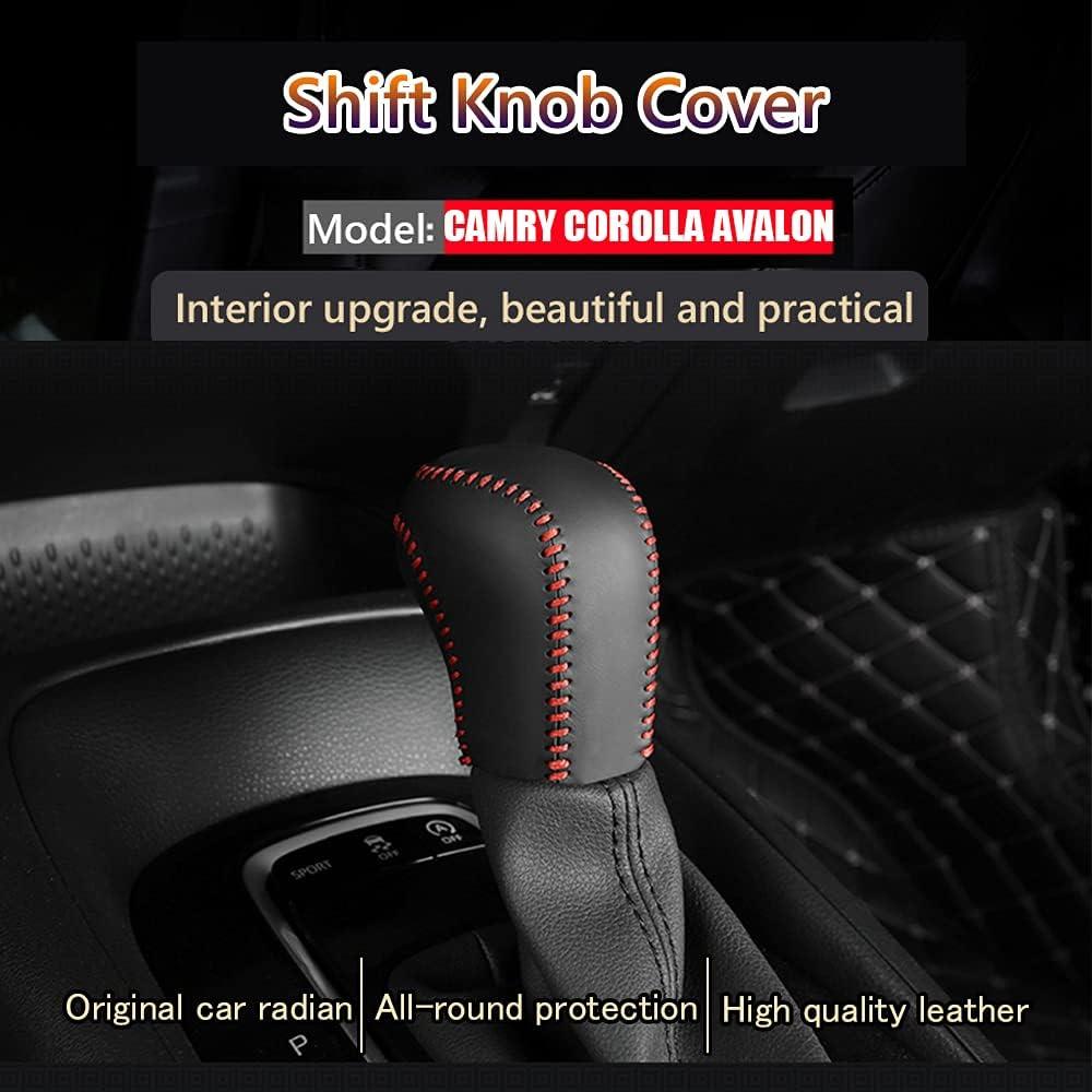 Cubierta de Palanca de Cambios Great-luck de Cuero para Toyota