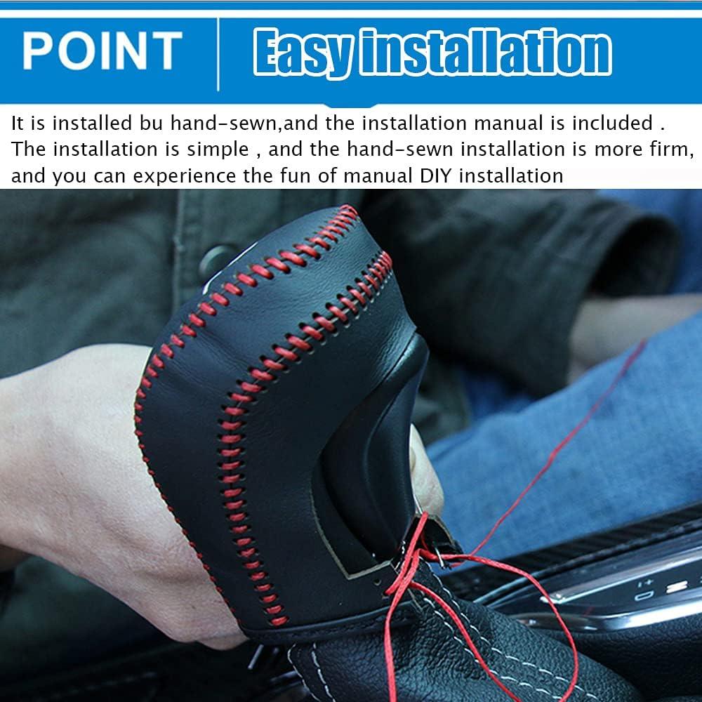 Cubierta de Palanca de Cambios Great-luck de Cuero para Toyota