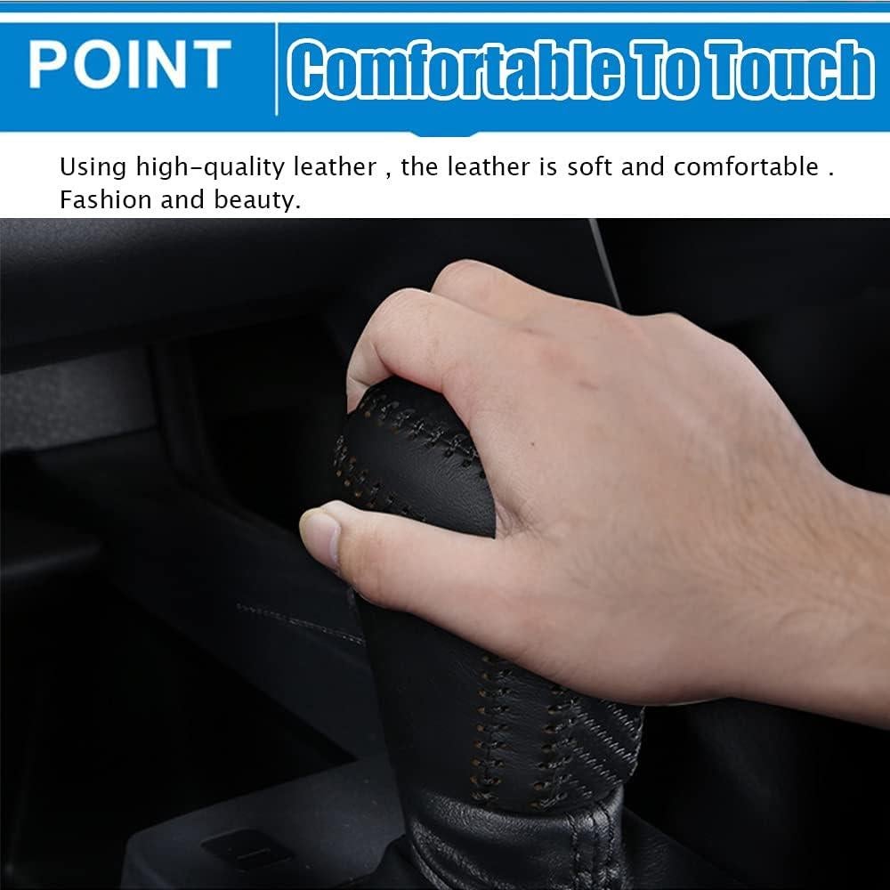 Cubierta de Palanca de Cambios Great-luck de Cuero para Toyota