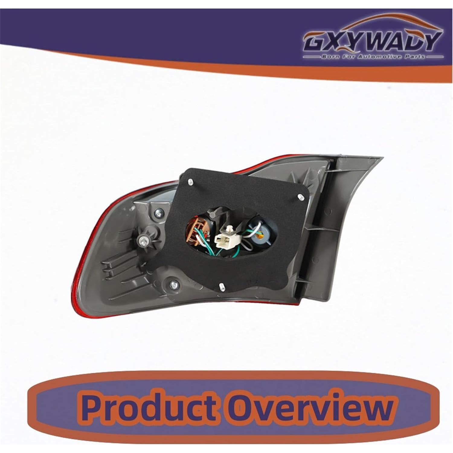 Cubierta Luz Trasera Roja GXYWADY Toyota Corolla 2009-2010 Izquierda