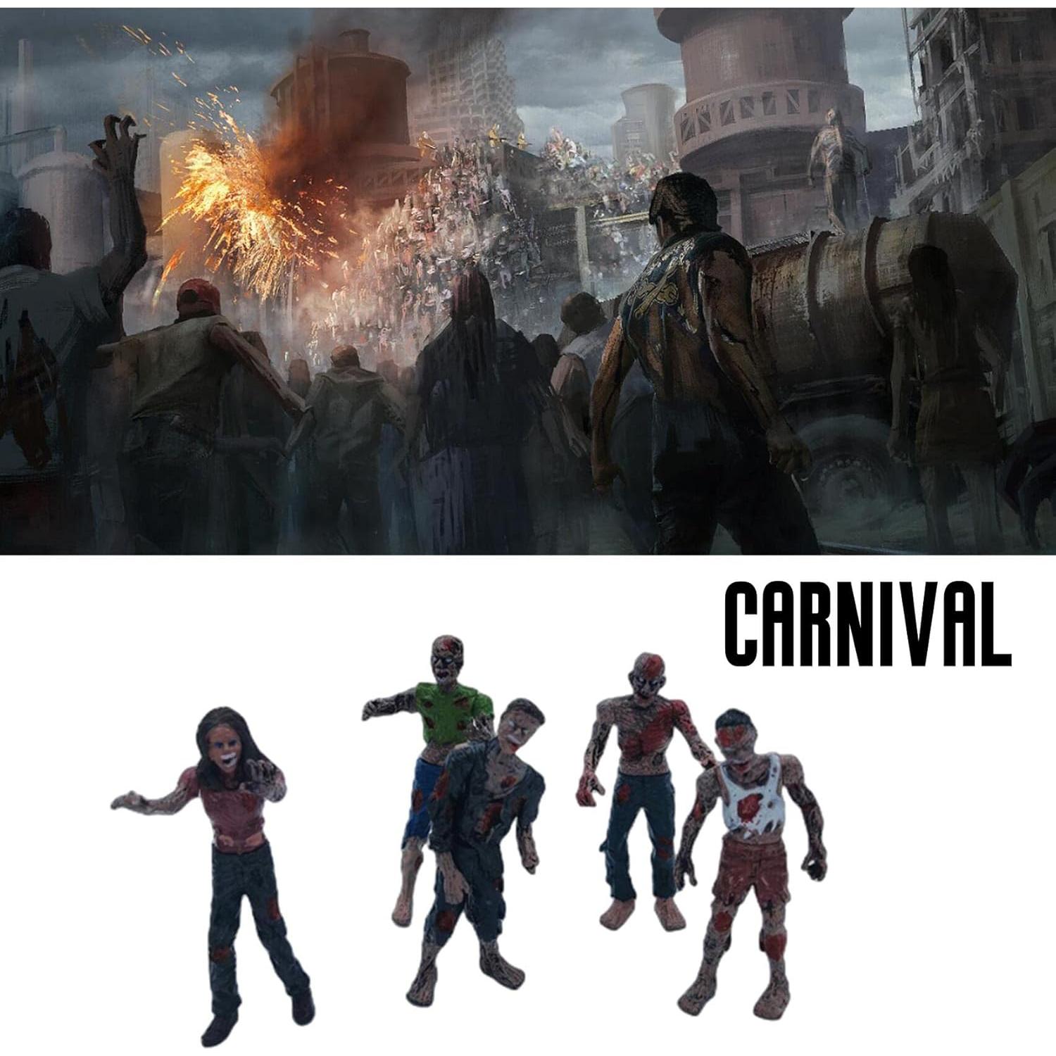 Figuras de Acción IMIREUXY Marines y Zombis 12PCS