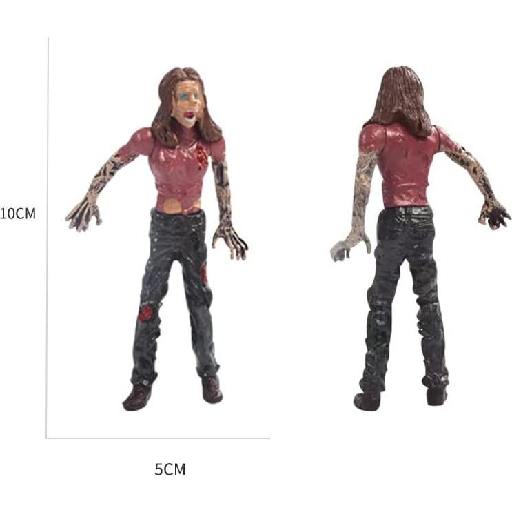 Figuras de Acción IMIREUXY Marines y Zombis 12PCS