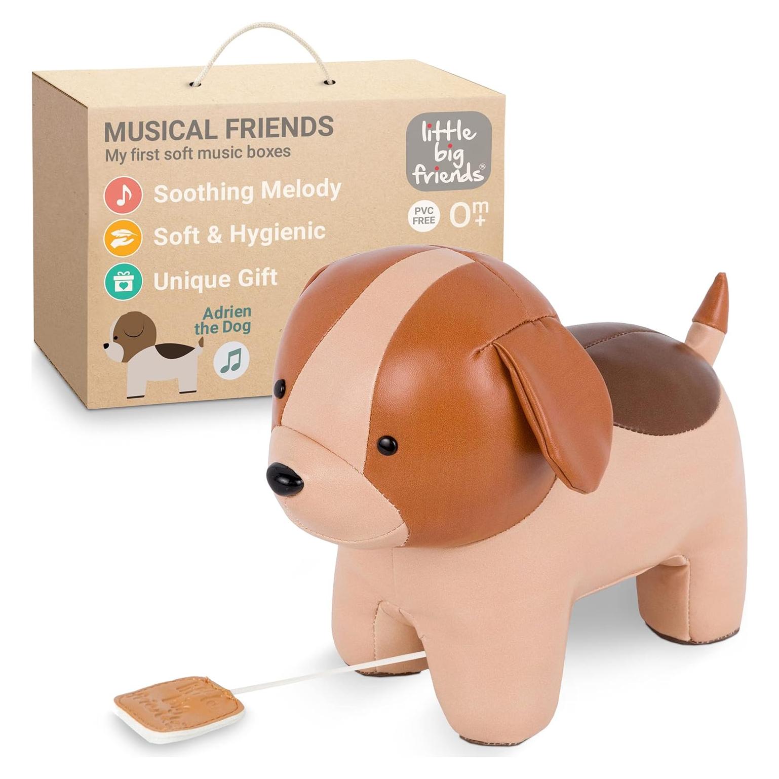 Juguete Musical para Bebés Adrien el Perro - Peluche Suave