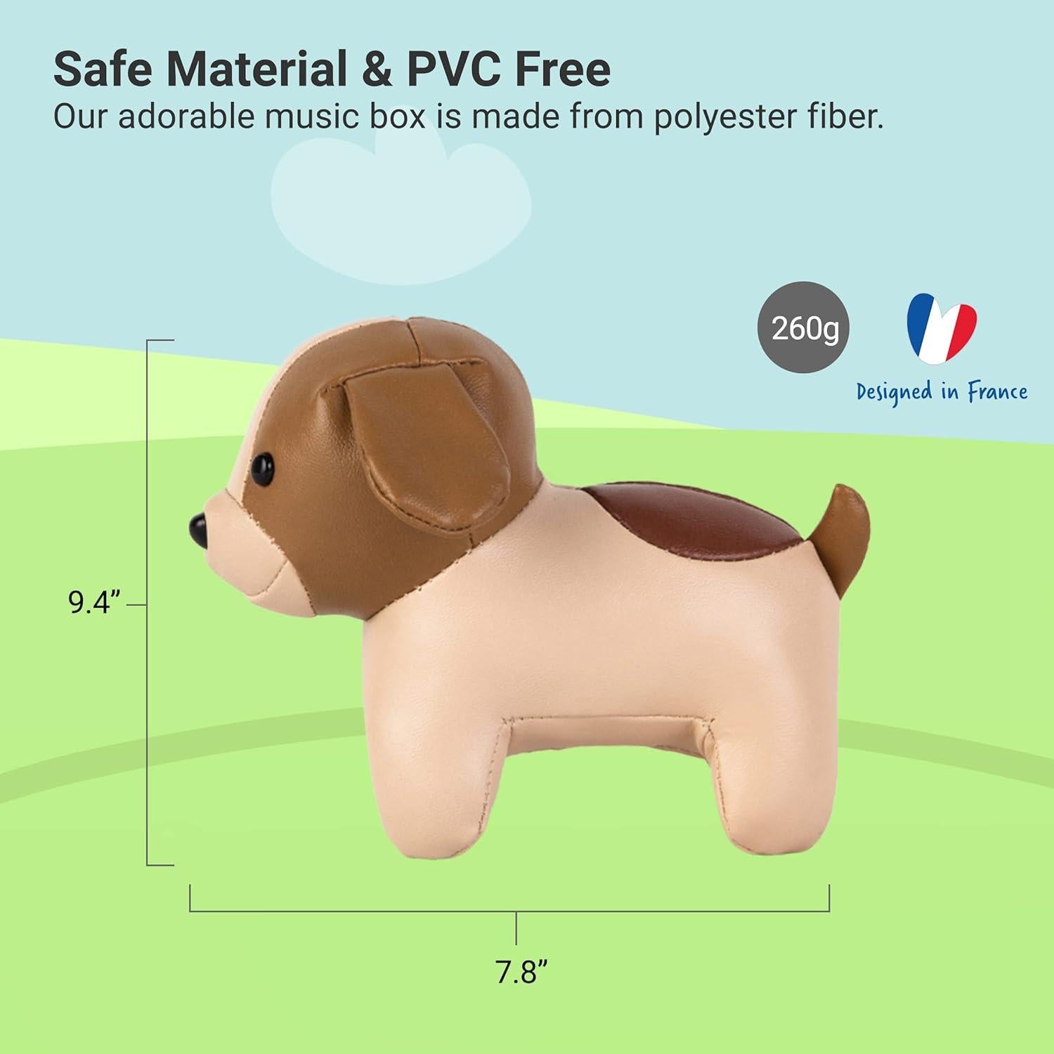 Juguete Musical para Bebés Adrien el Perro - Peluche Suave