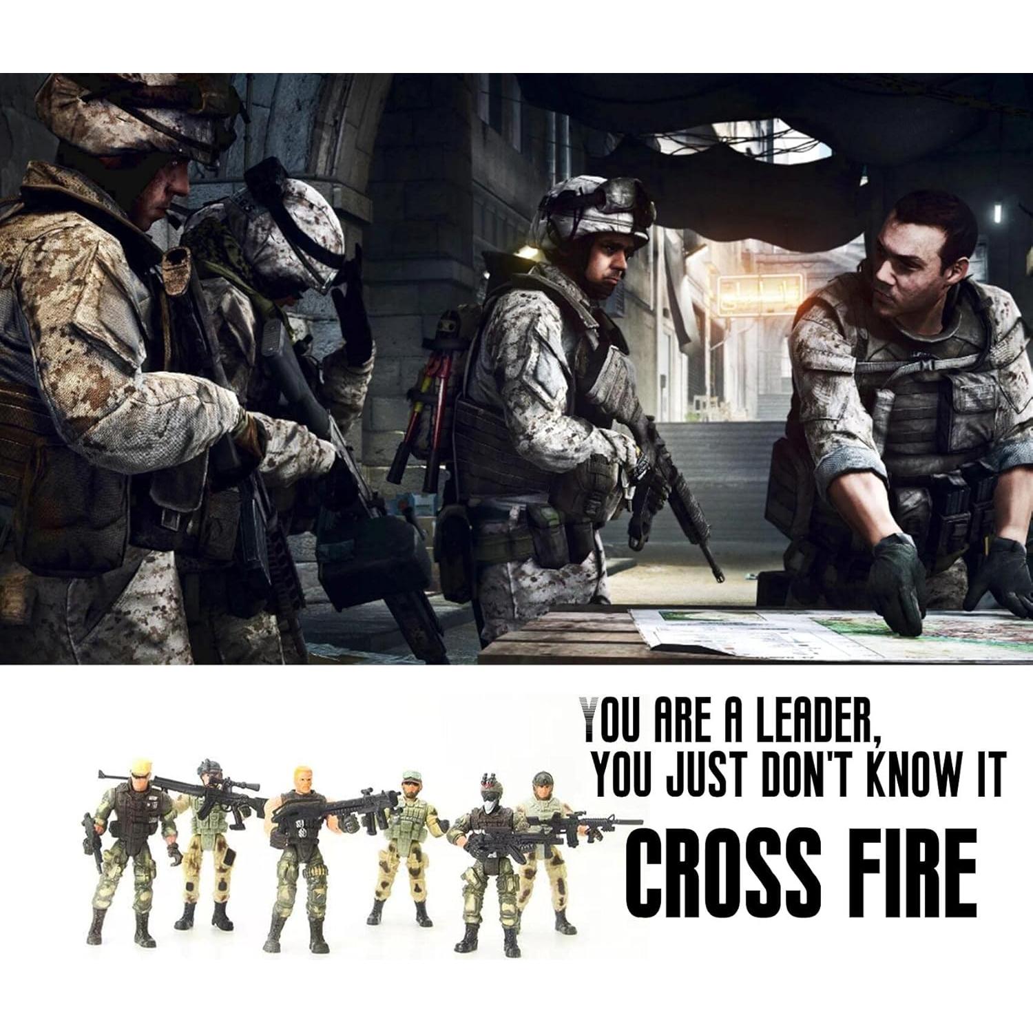 Figuras de Acción IMIREUXY Ejército y Zombis 12PCS Verde