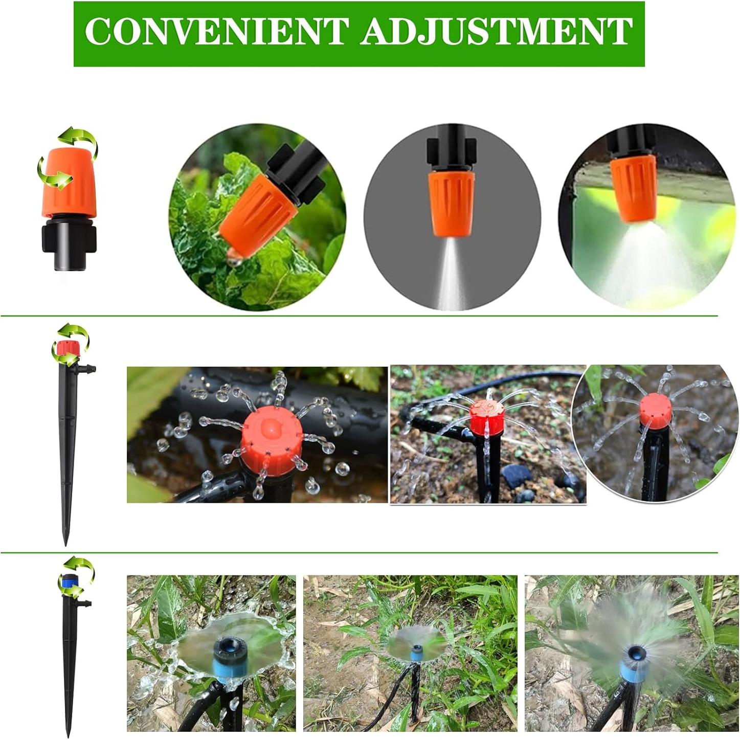 Kit de riego por goteo PRUNkuar 68,58m 159 piezas ajustables