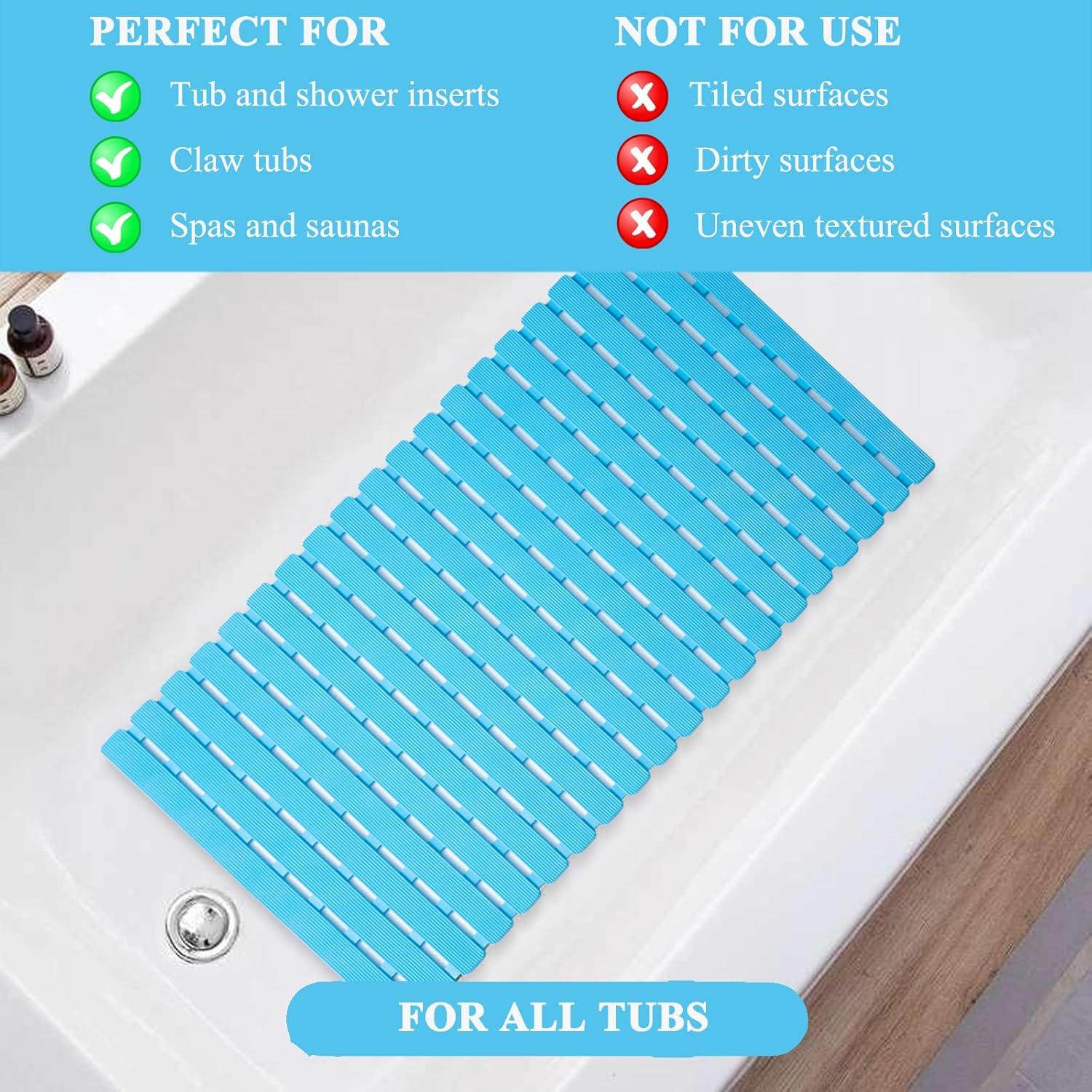Alfombra de Baño Antideslizante Sheepping 68.5x40.6cm Azul