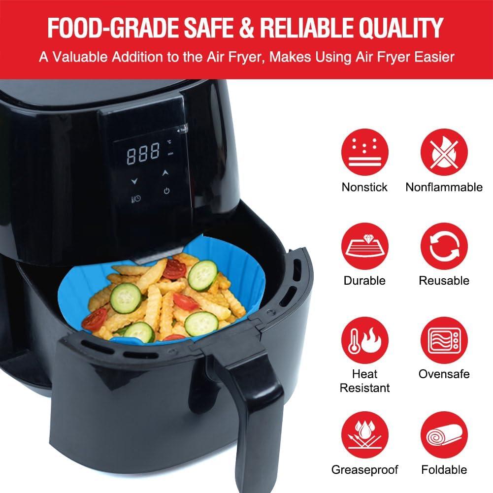 Forros de Silicona Reutilizables para Freidoras de Aire Xabzhzn