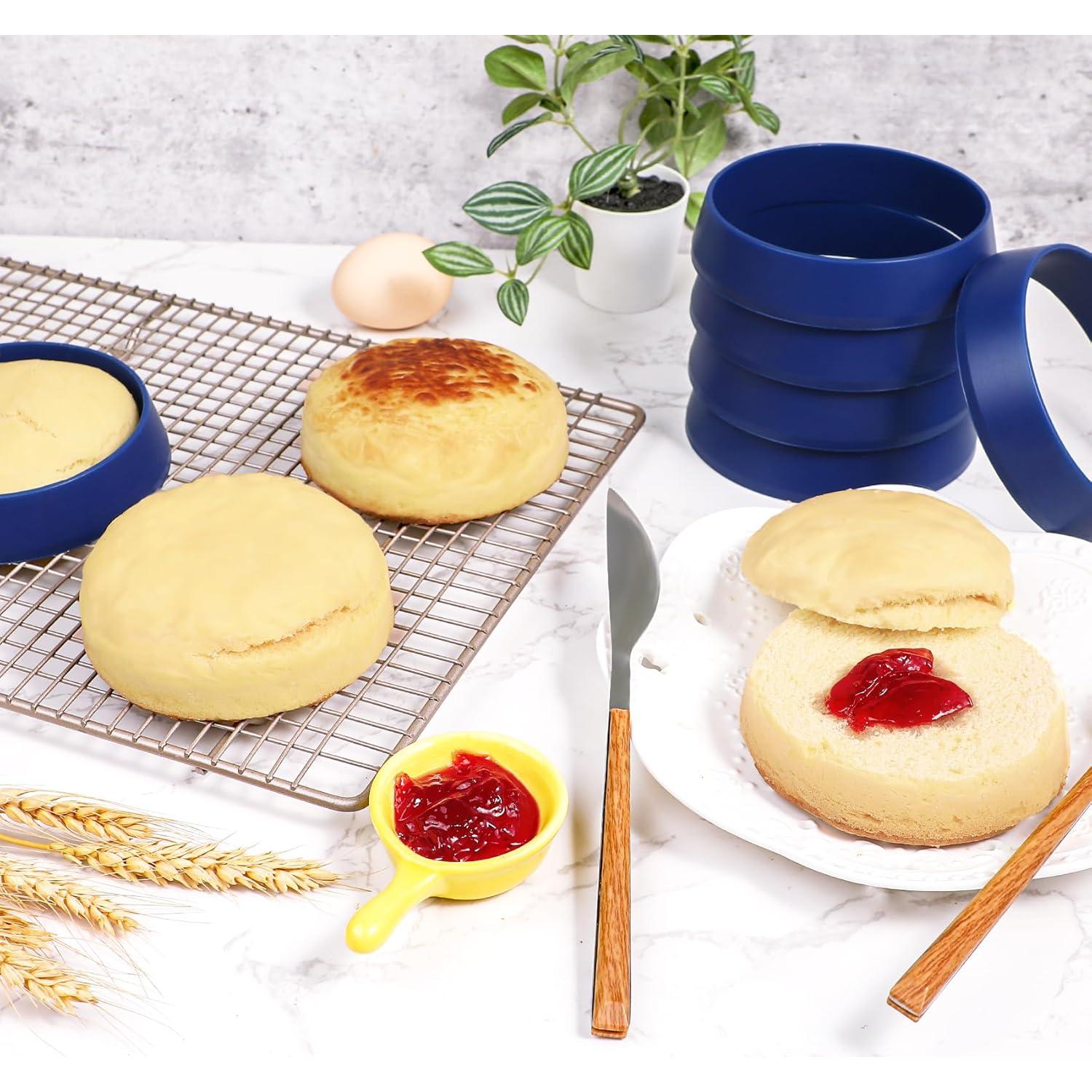 Moldes de Silicona KOLUTI para Muffin 10.2 cm - 6 Piezas