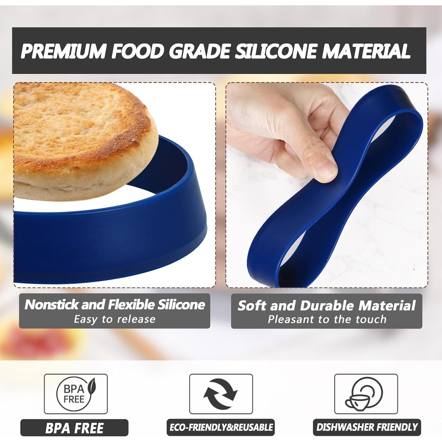 Moldes de Silicona KOLUTI para Muffin 10.2 cm - 6 Piezas