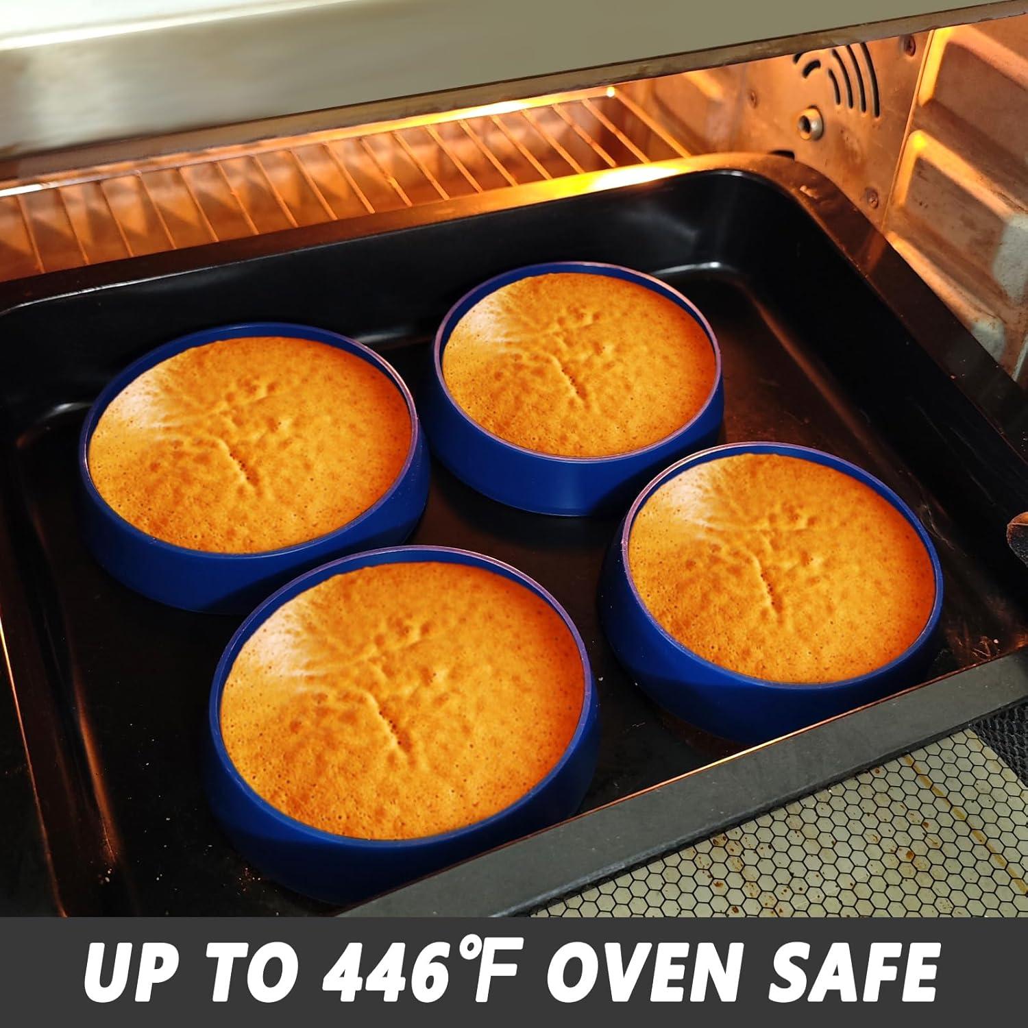 Moldes de Silicona KOLUTI para Muffin 10.2 cm - 6 Piezas