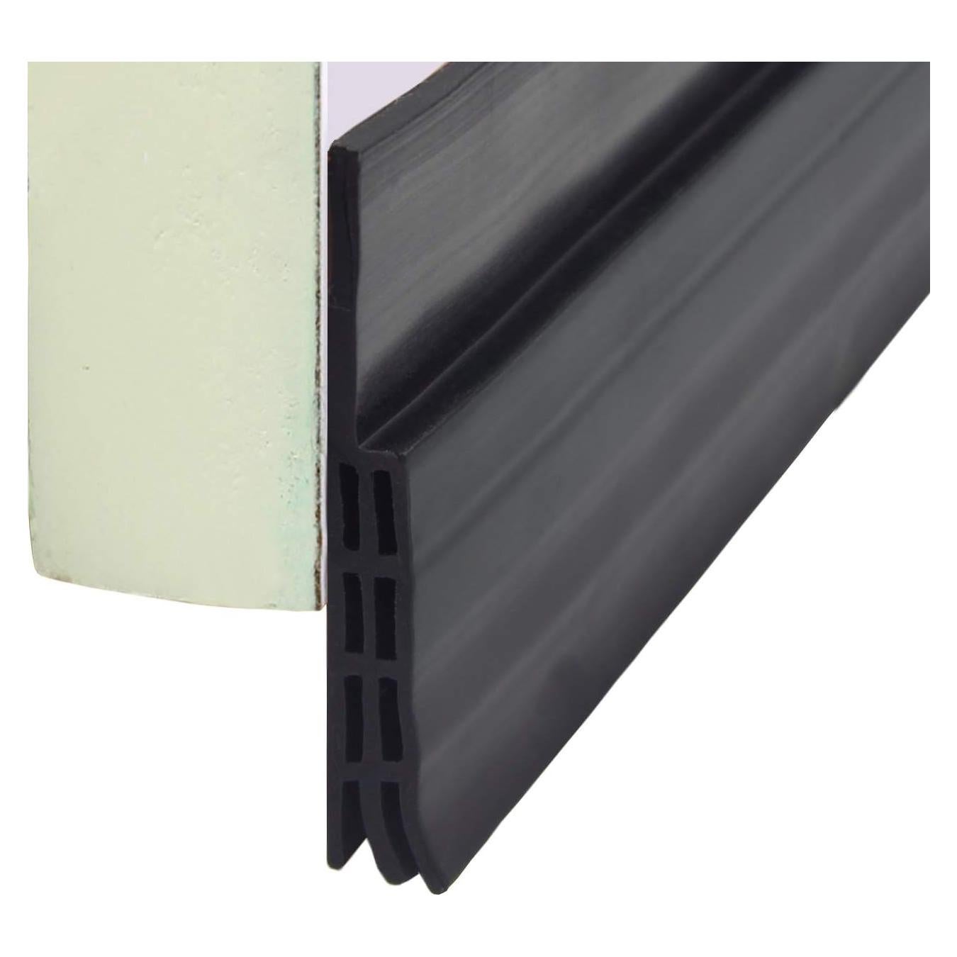 Bisel de puerta VITAM AMO 100 cm x 5 cm negro autoadhesivo