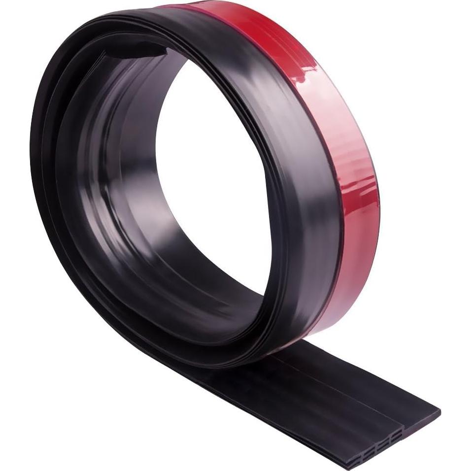 Bisel de puerta VITAM AMO 100 cm x 5 cm negro autoadhesivo