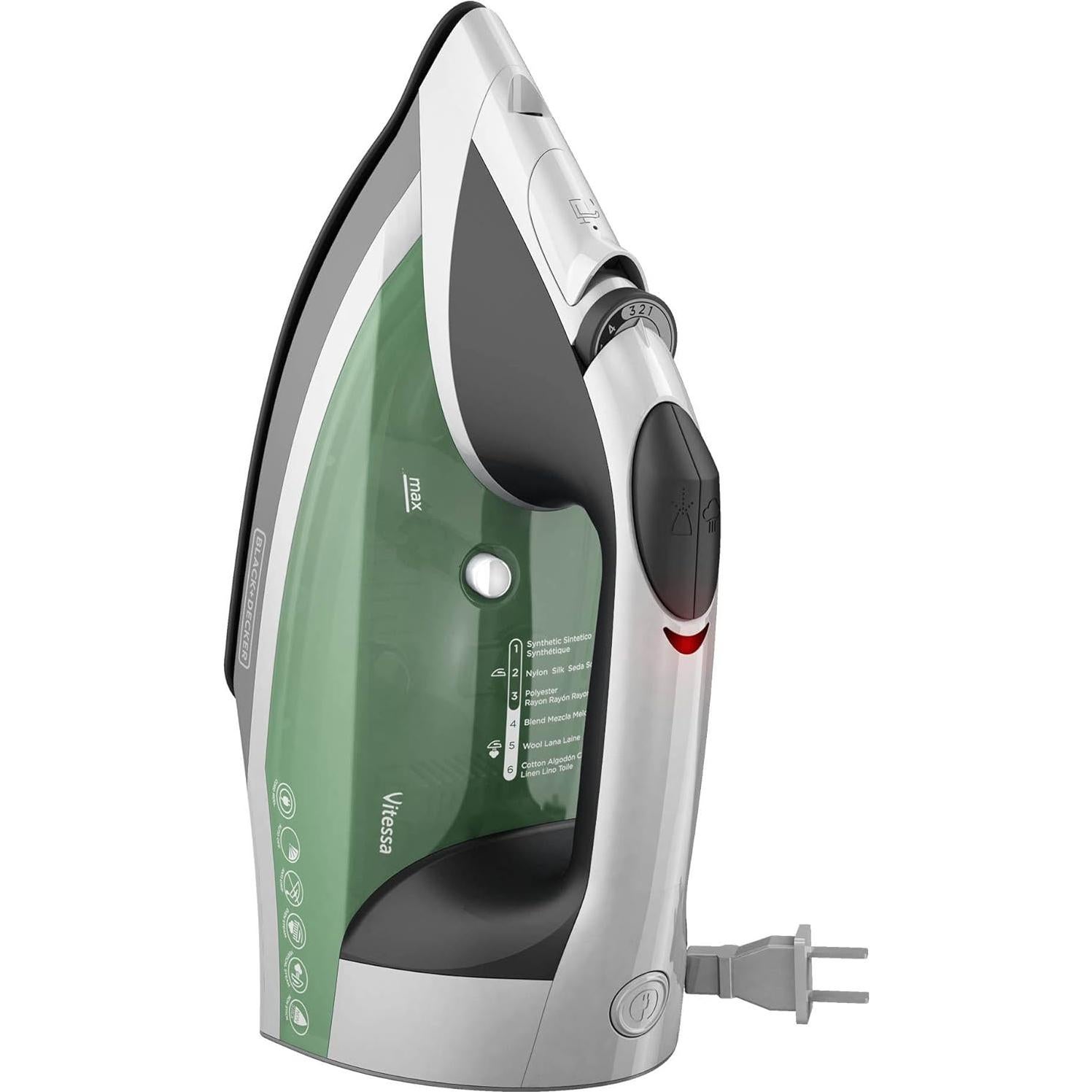Plancha de Vapor BLACK+DECKER ICR2020 Verde Antiadherente