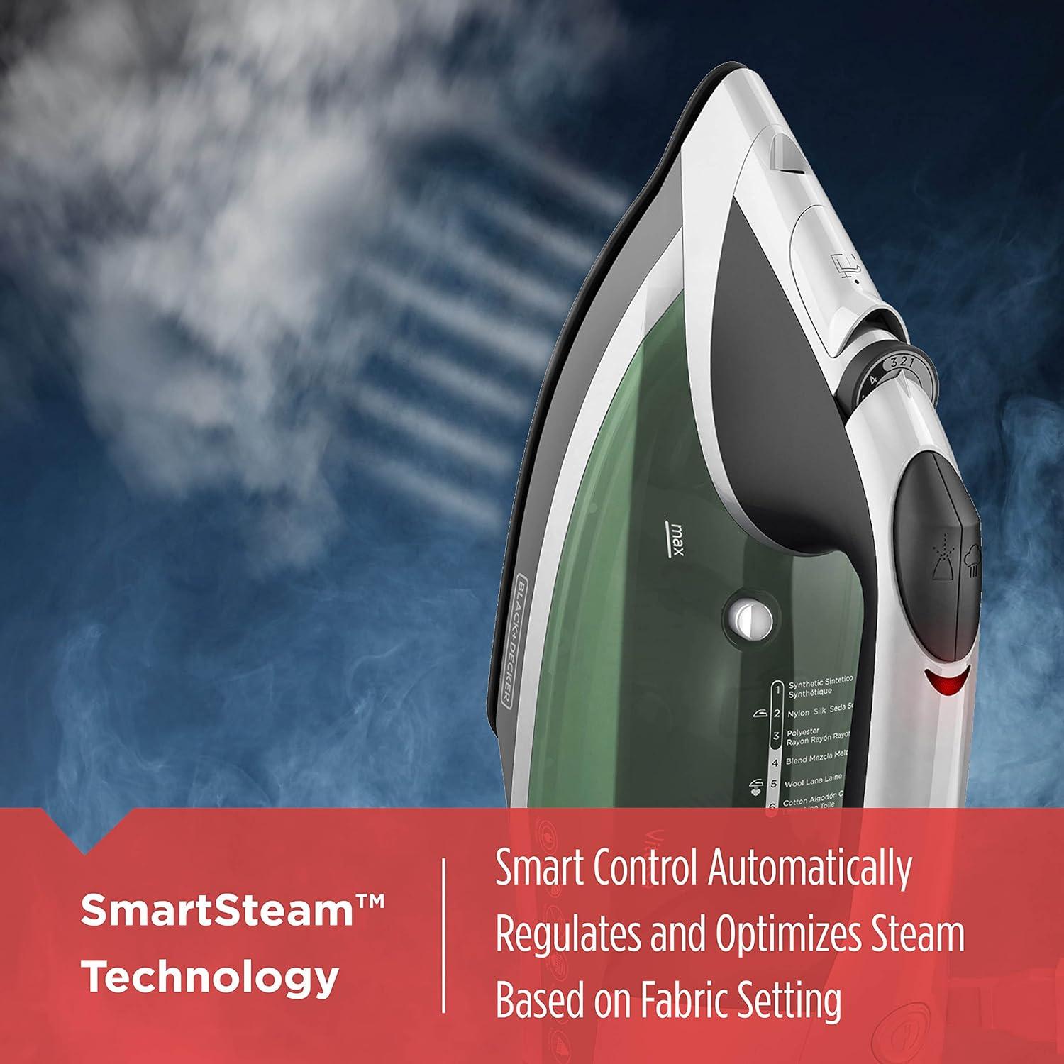 Plancha de Vapor BLACK+DECKER ICR2020 Verde Antiadherente