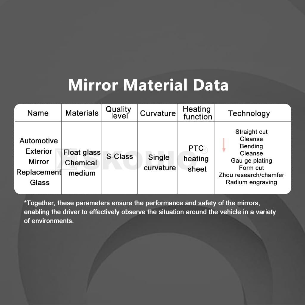 Cristal Espejo Lateral Izquierdo Calefaccionado Toyota SKOUIO