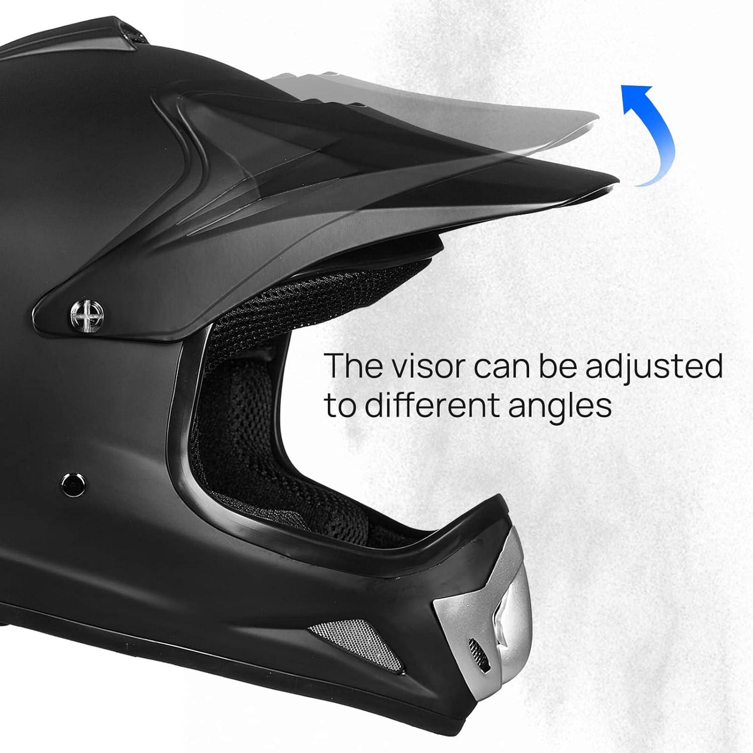 Casco ILM BLD-818 para Niños Motocross Azul 1.21 kg