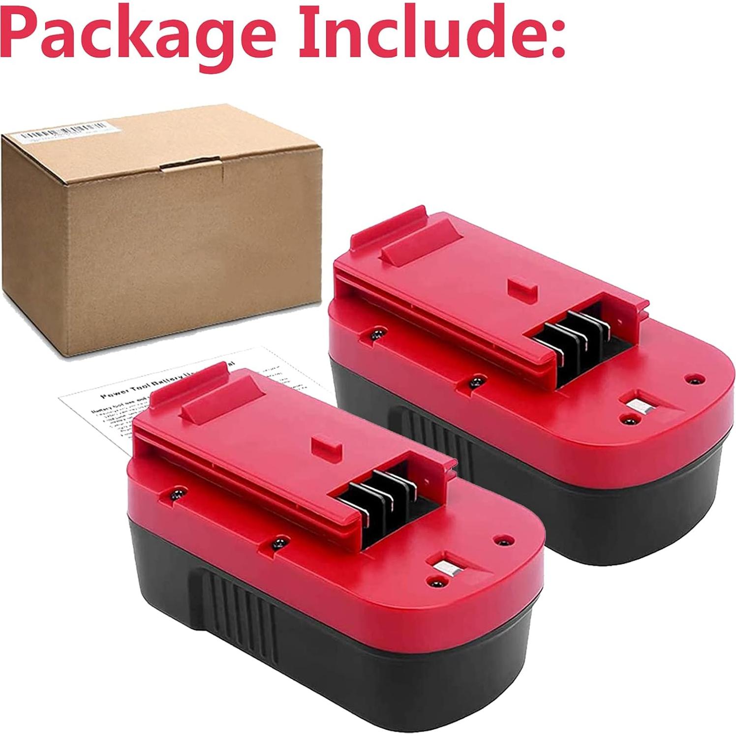 Paquete de 2 Baterías Ni-Mh 3600mAh OHYES BAT 18V Rojo