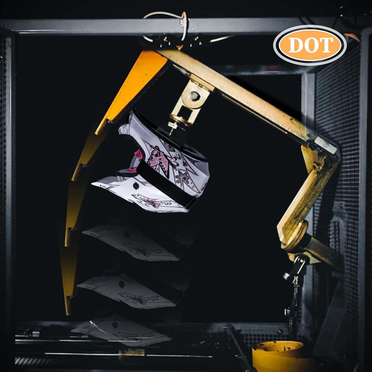 Casco Integral TCT-MOTORPARTS Niños ATV Rosa Mediano