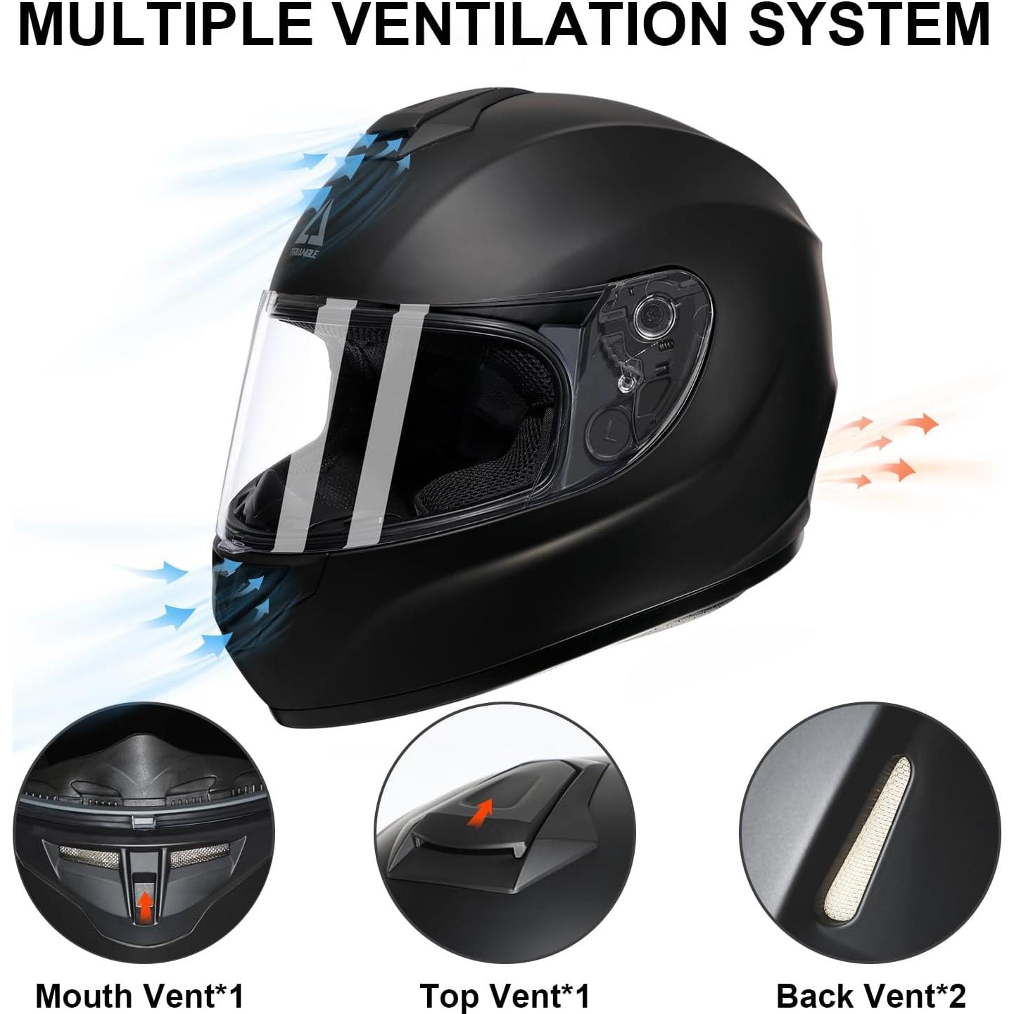 Casco Moto Integral TRIANGLE TFF15 Visor Doble