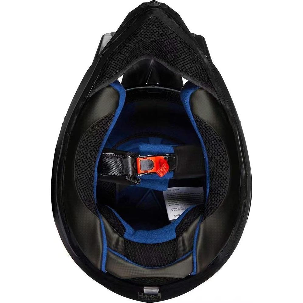 Casco de Motocross ILM 128S Adulto Mediano Negro Mate