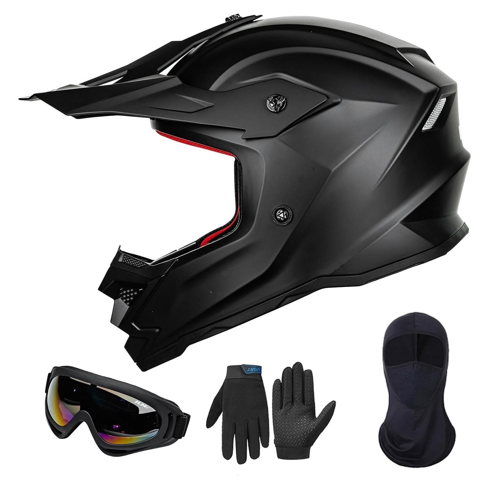 Casco ILM Z705 para Niños Off Road Negro Mate M