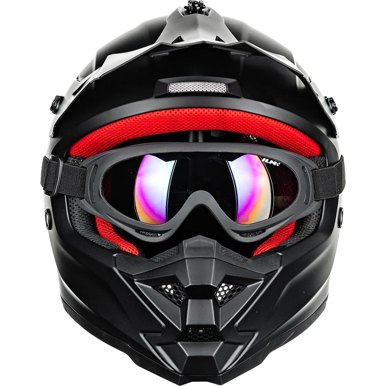 Casco ILM Z705 para Niños Off Road Negro Mate M