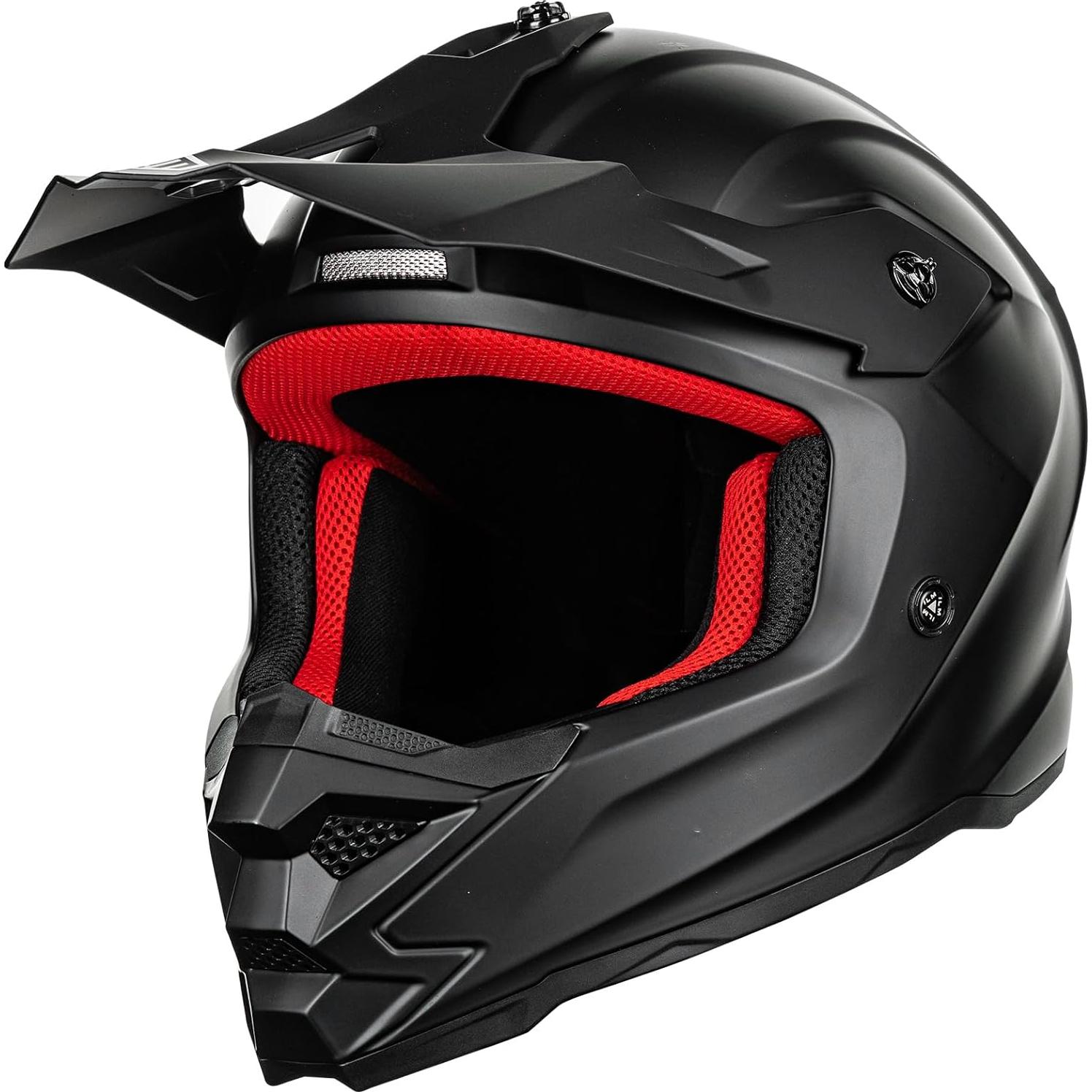 Casco ILM Z705 para Niños Off Road Negro Mate M