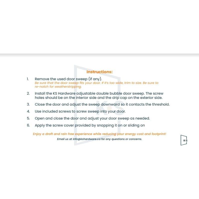 Barrera de Puerta Doble Burbuja KS Hardware 81.3 cm Blanco