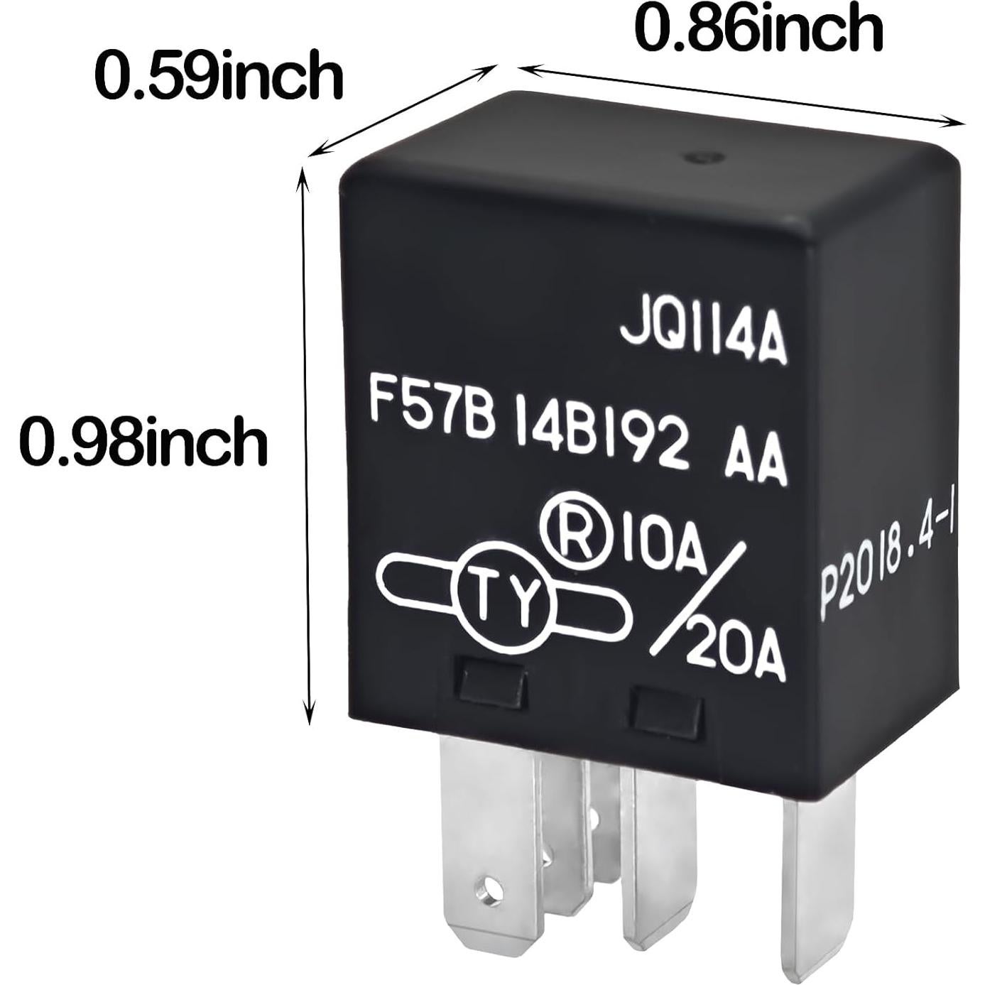 Relé Automotriz F57B14B192AA 10A/20A 12VDC 5 Pines Ford