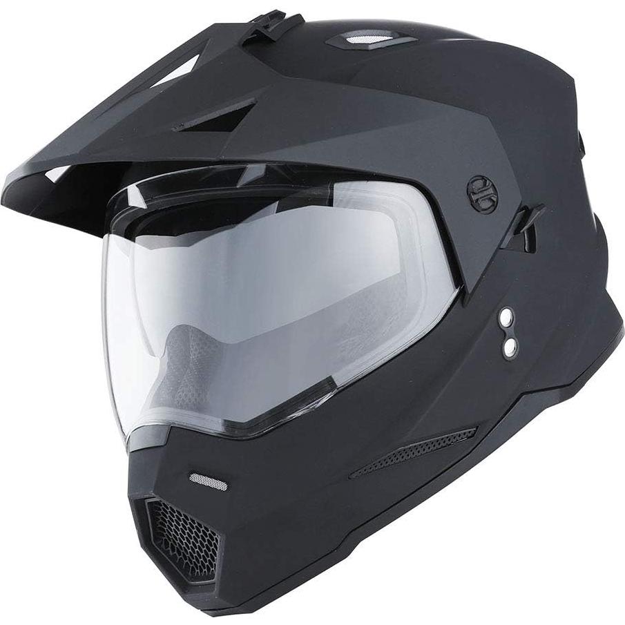 Casco Motocicleta 1Storm HF802 Doble Visor Negro
